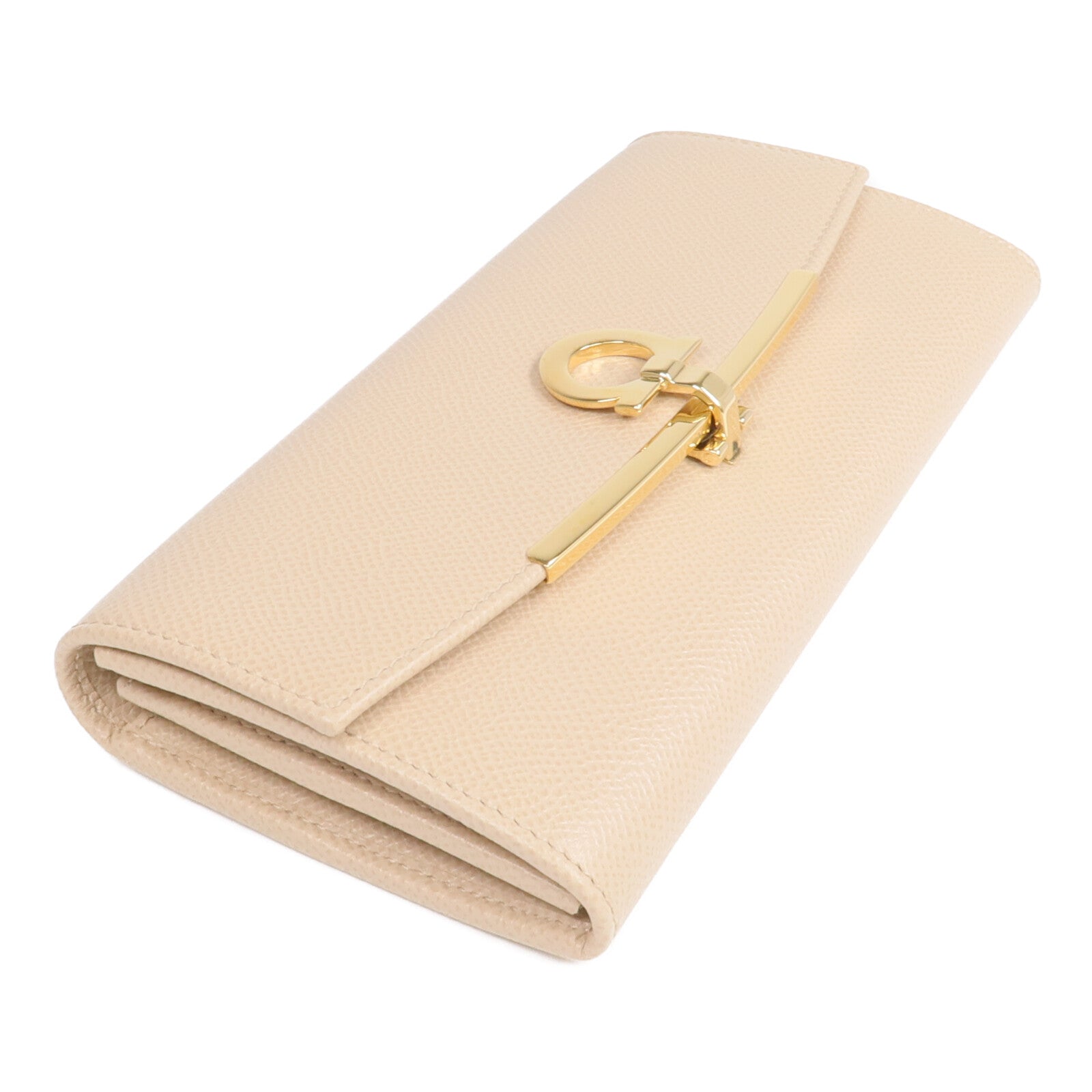 Salvatore Ferragamo 牛皮皮革Long Wallet金扣長錢包