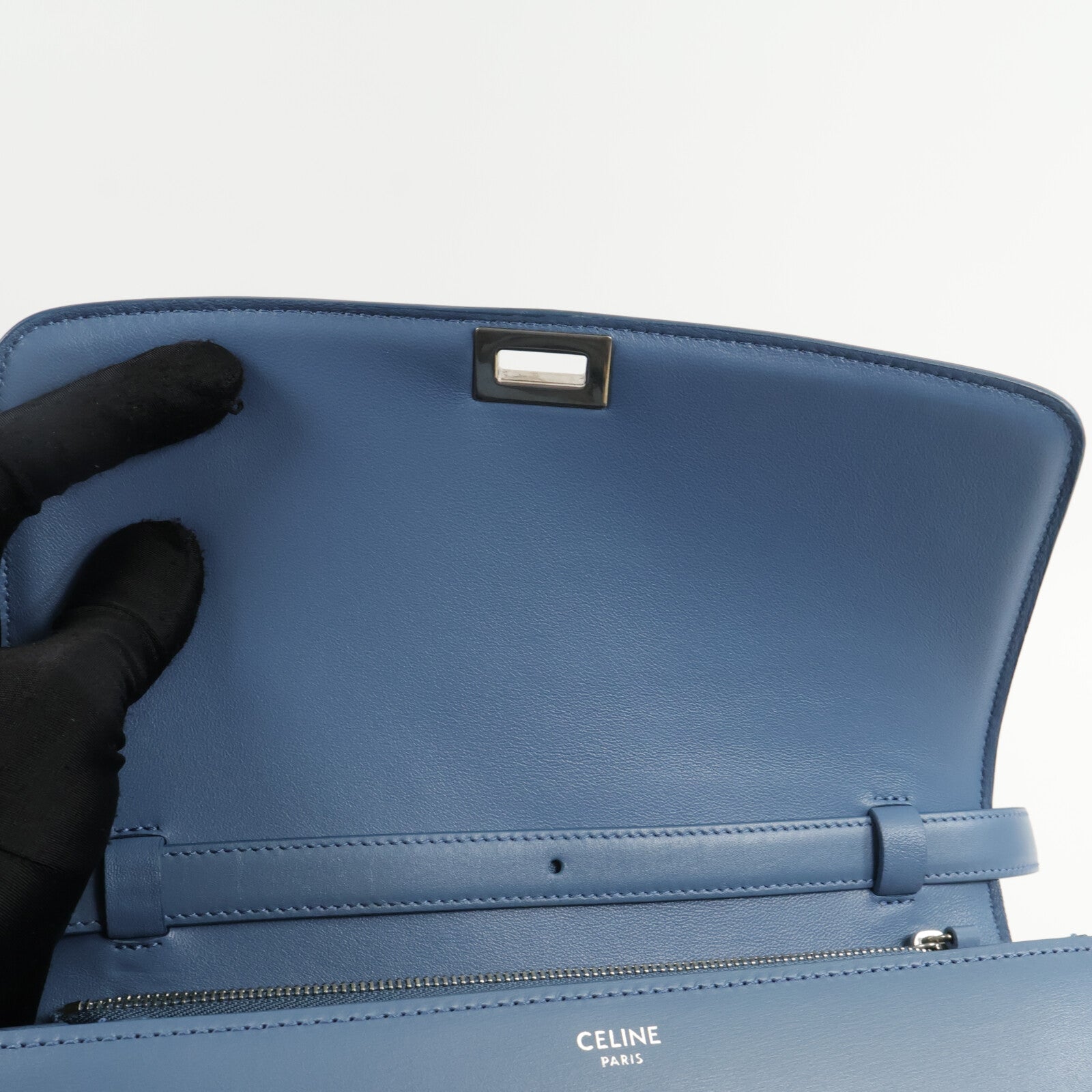 CELINE 牛皮皮革Classic Box medium肩背袋