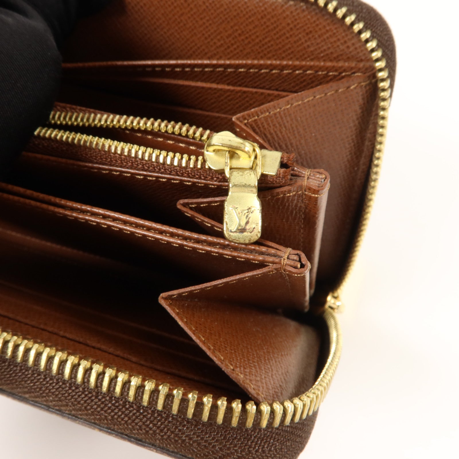 LOUIS VUITTON Monogram Zipper Long Wallet金扣長錢包