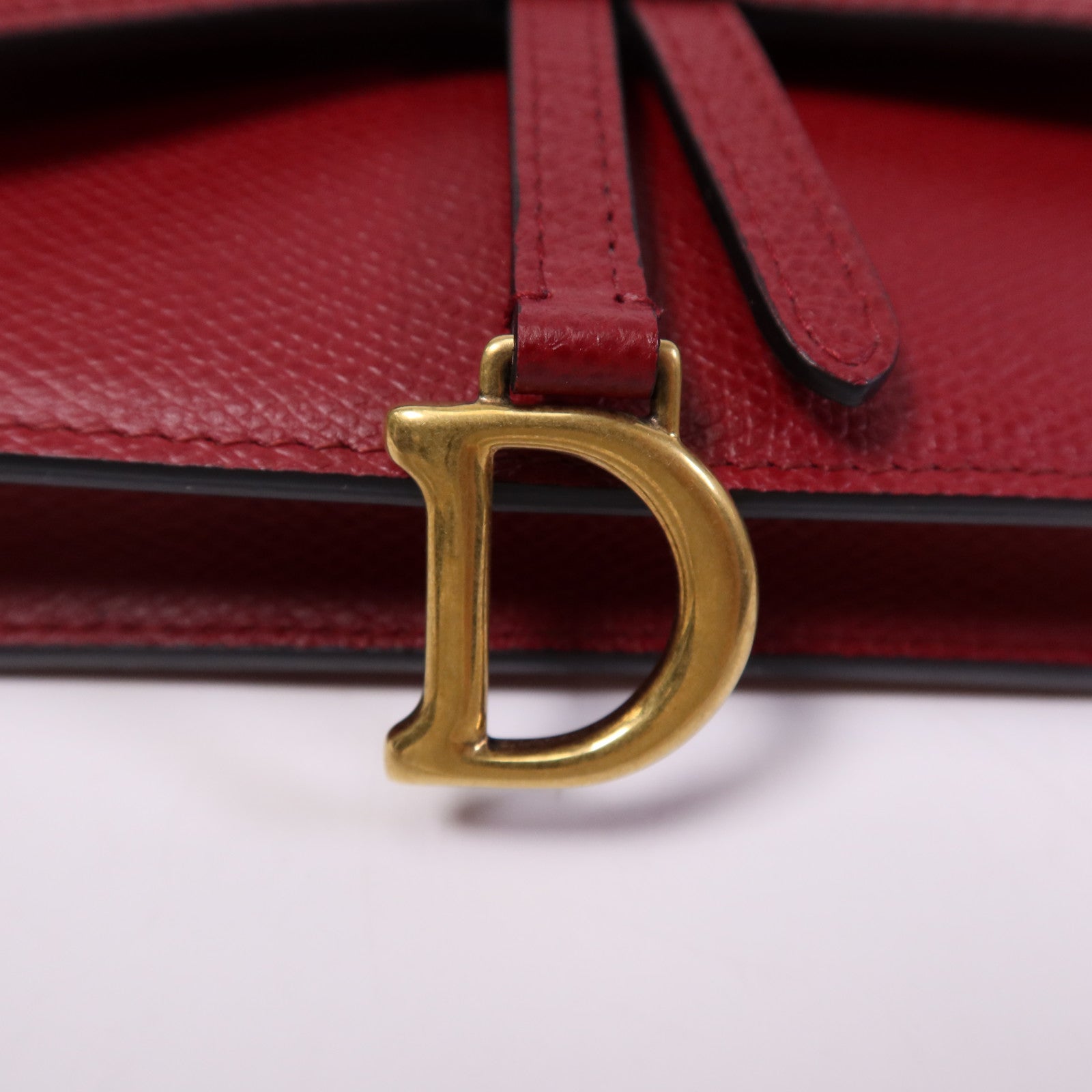 Dior 牛皮皮革Saddle Pouch Belt Bag金扣腰包