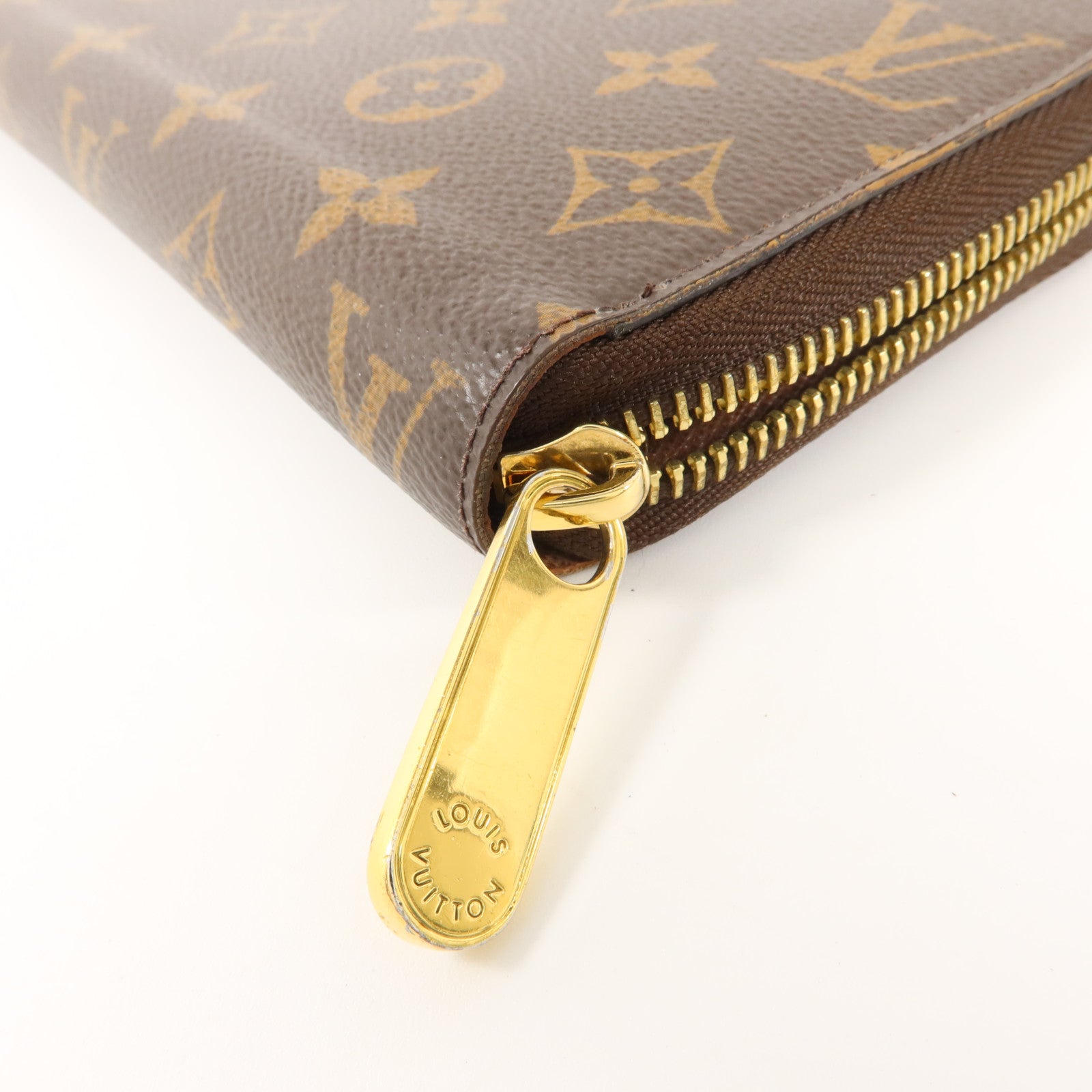 LOUIS VUITTON Monogram Zipper Long Wallet金扣長錢包