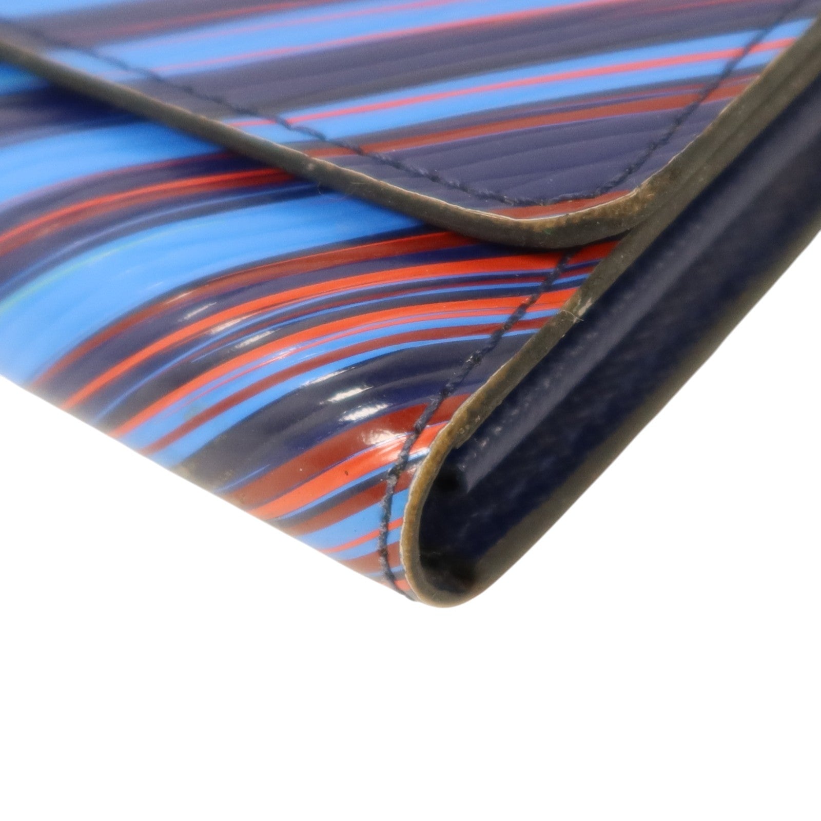 LOUIS VUITTON Epi Rainbow Twist Long Wallet銀扣長錢包