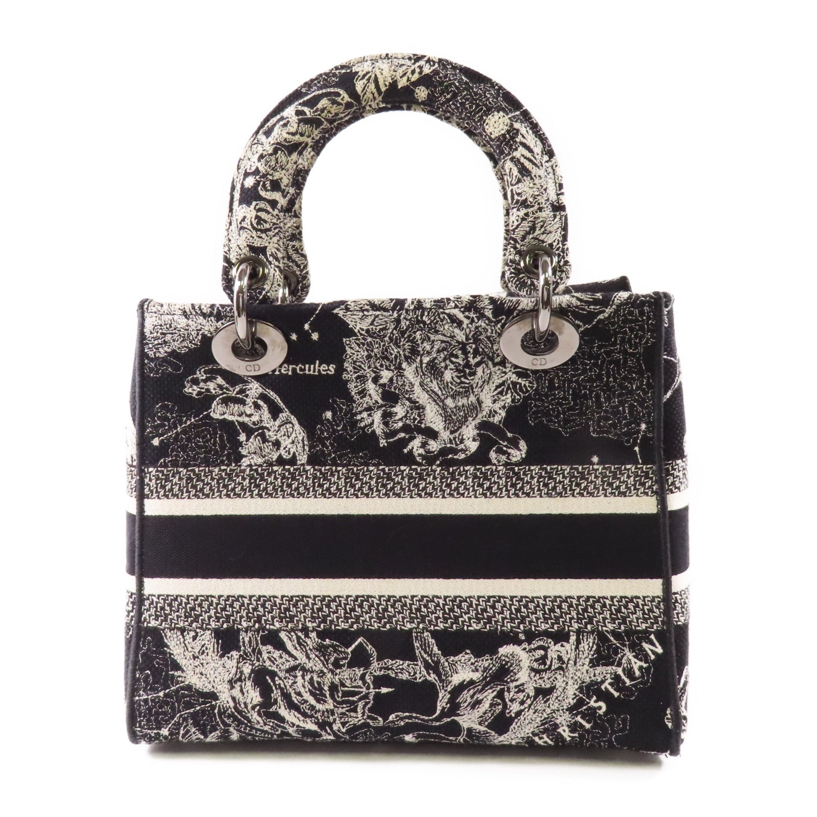 Dior 帆布Lady D-Lite Medium手挽肩背兩用袋