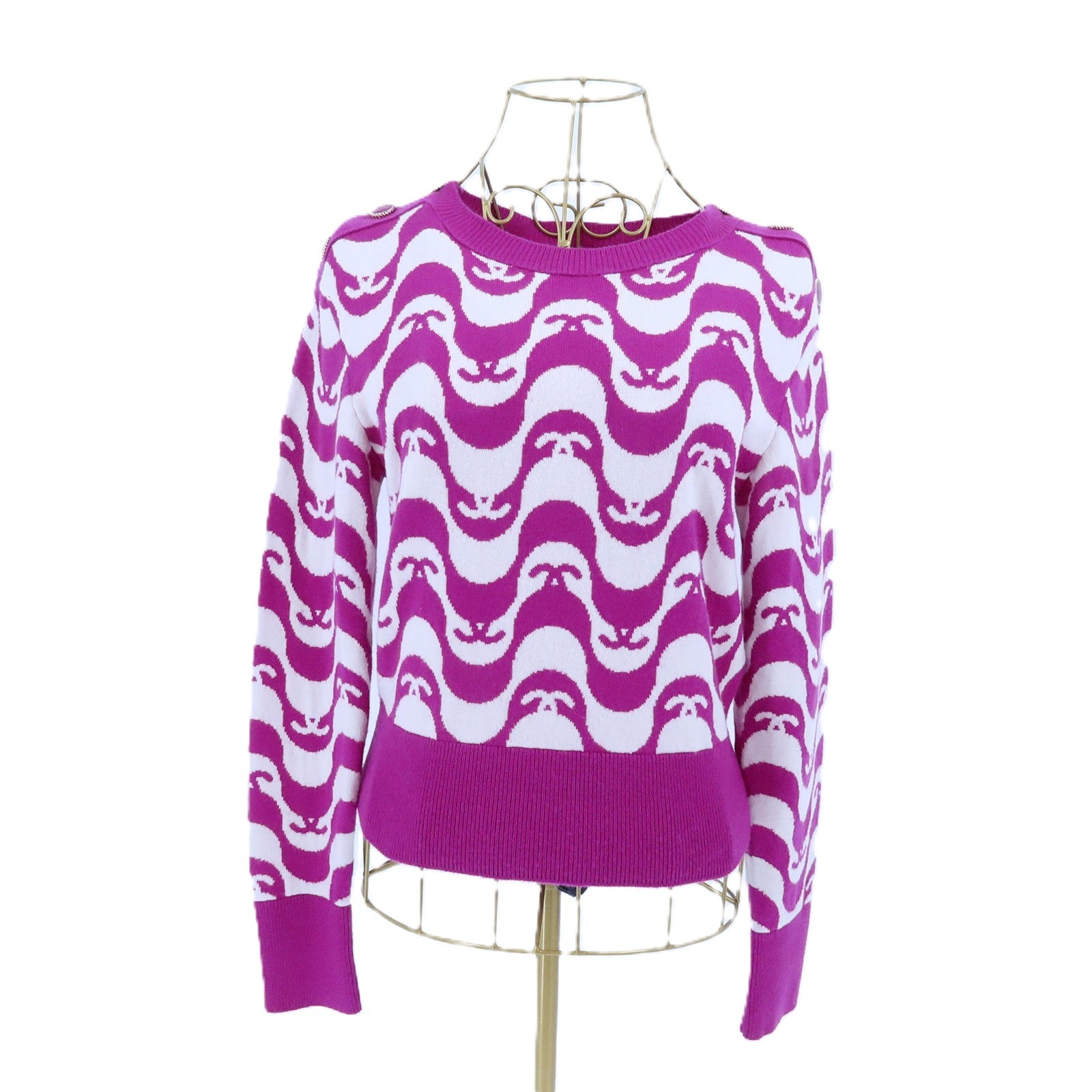 CHANEL Cashmere Knitted Top針織