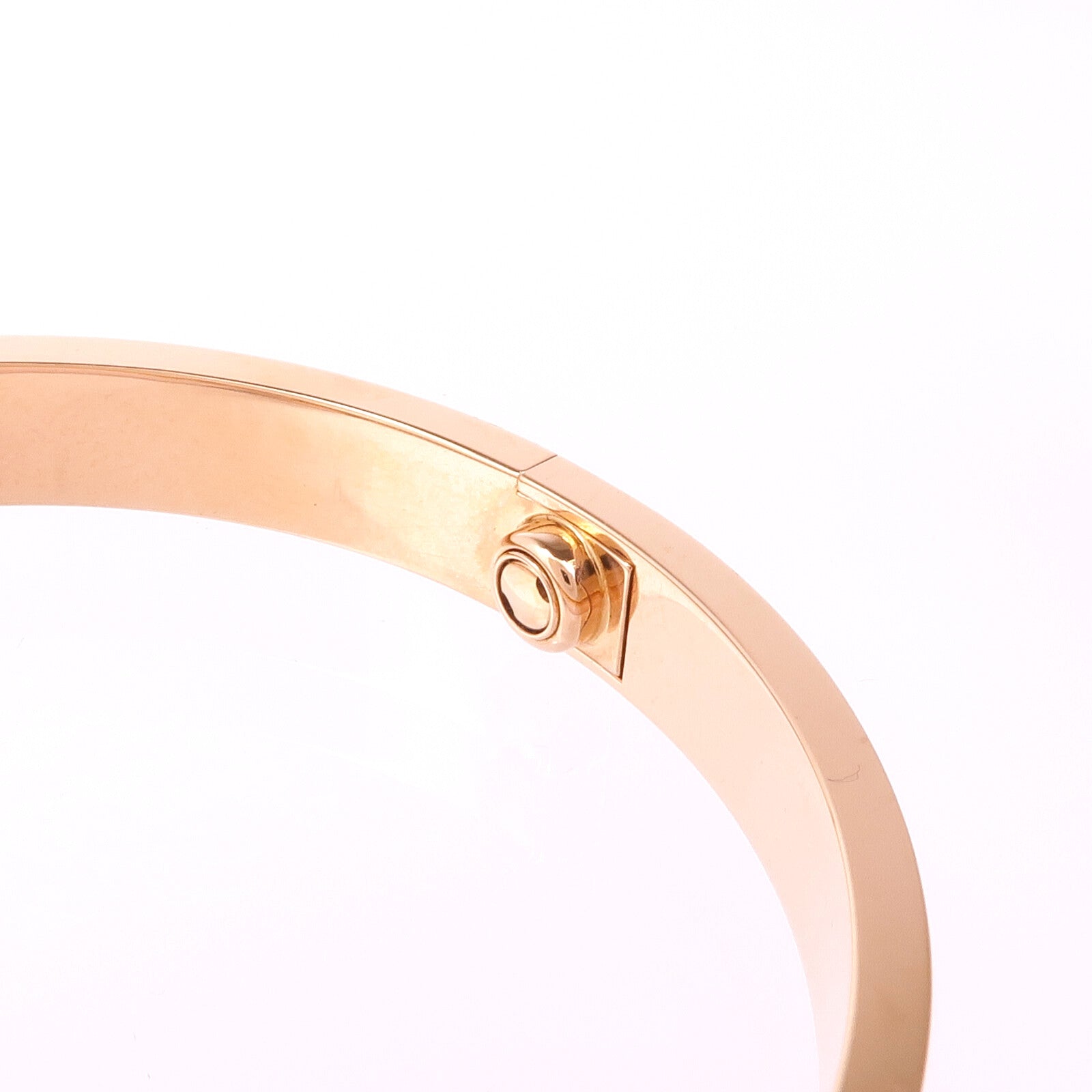 CARTIER 18K玫瑰金Love Bracelet 4 Diamonds鑽石手鐲Cartier#18