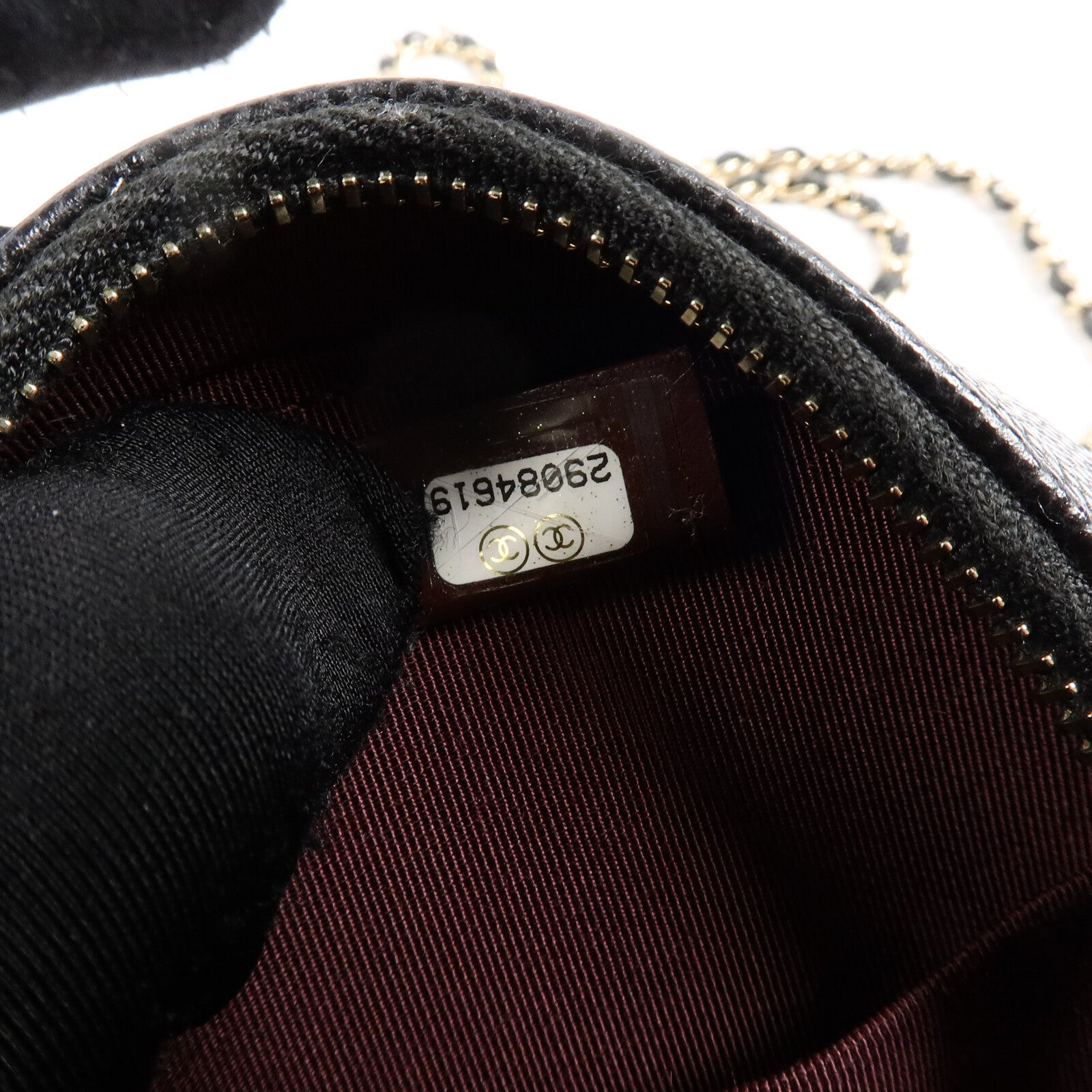 CHANEL 牛皮皮革Round Clutch With Chain肩背袋