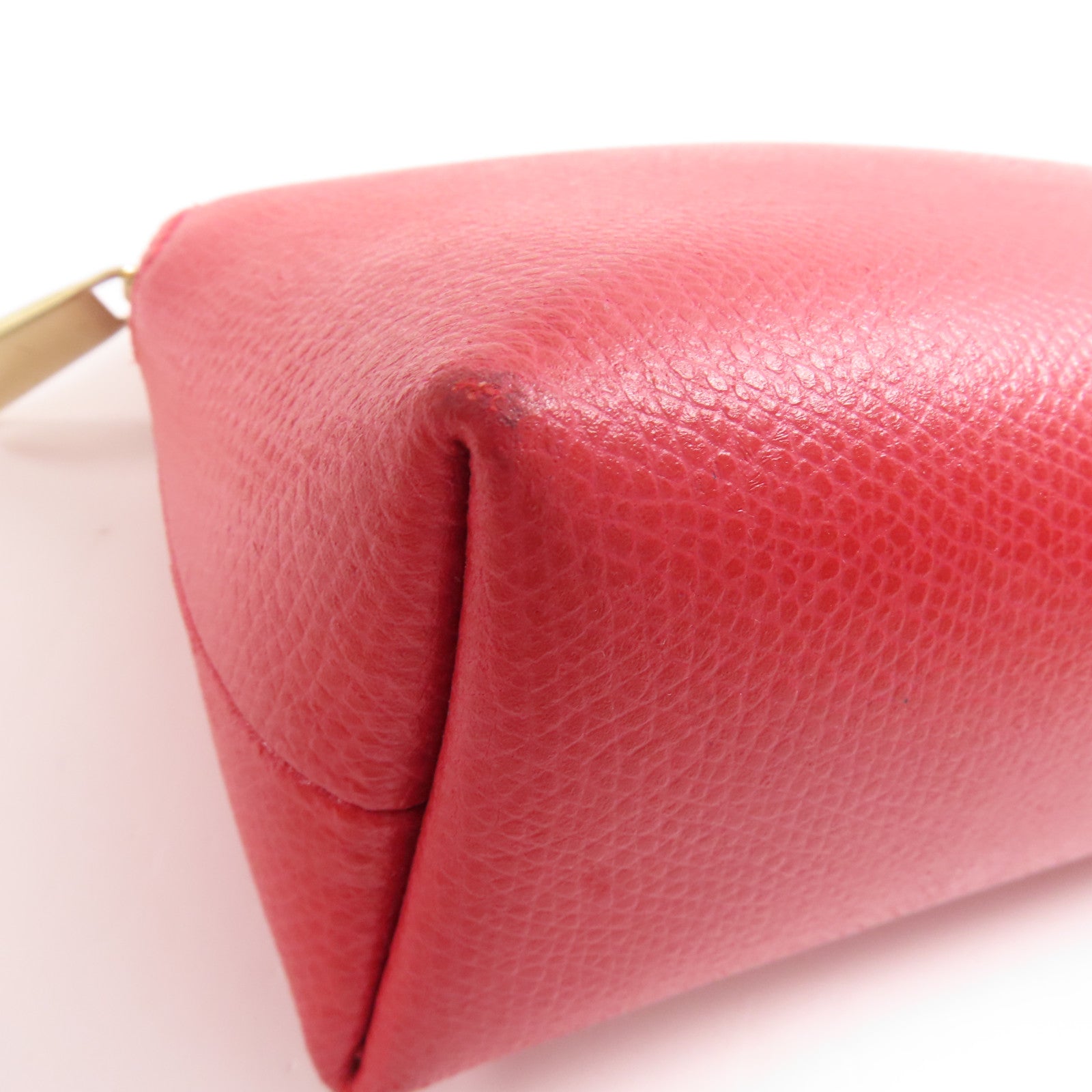 Furla 牛皮皮革Pouch金扣手拿包