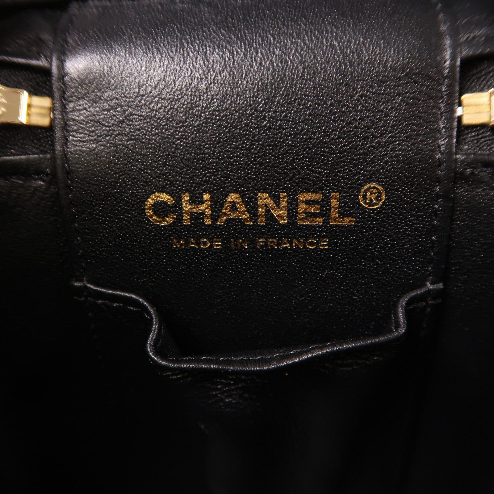 CHANEL 牛皮皮革Vanity Bag金扣手挽肩背兩用袋