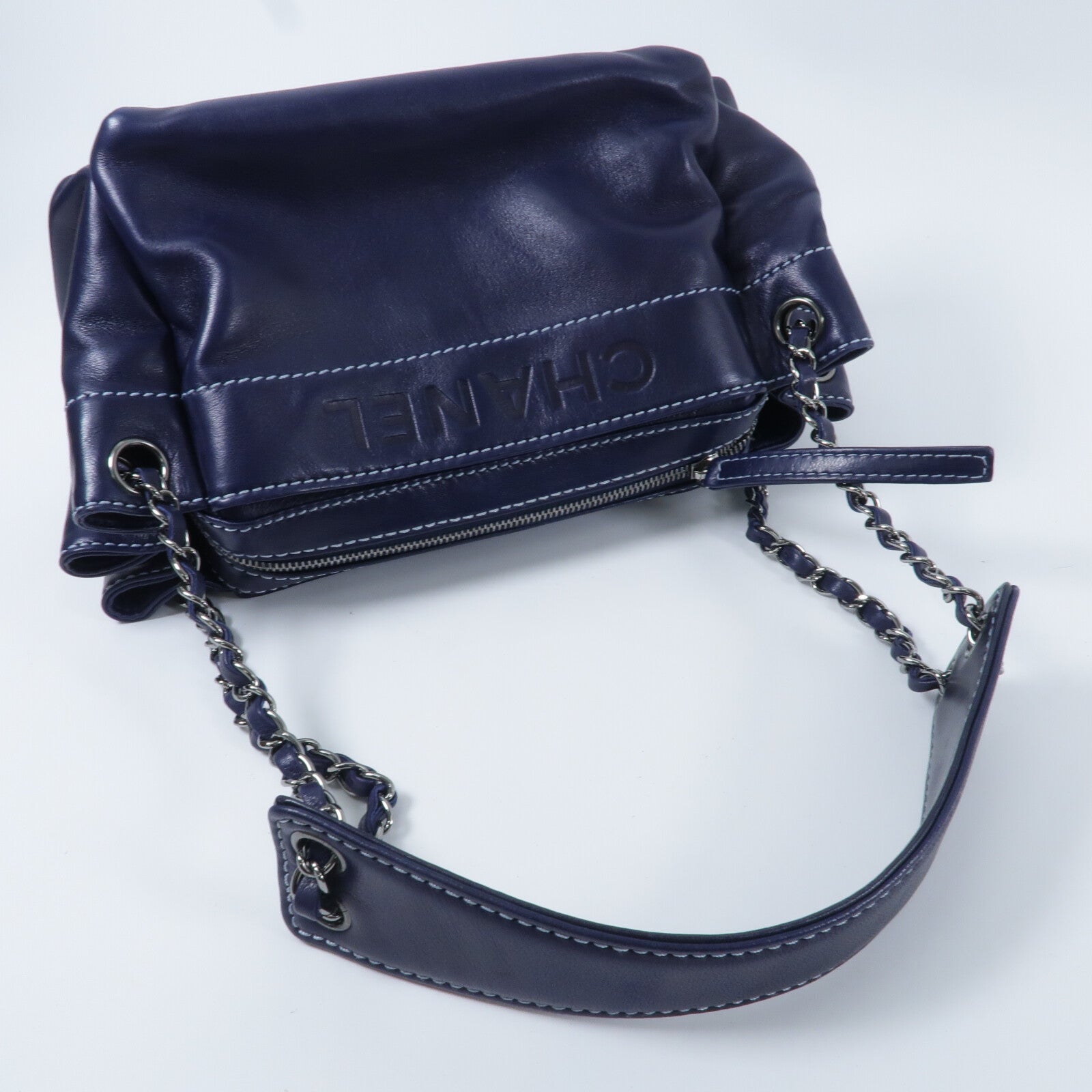CHANEL 羊皮皮革Shoulder Bag鏈帶肩背袋