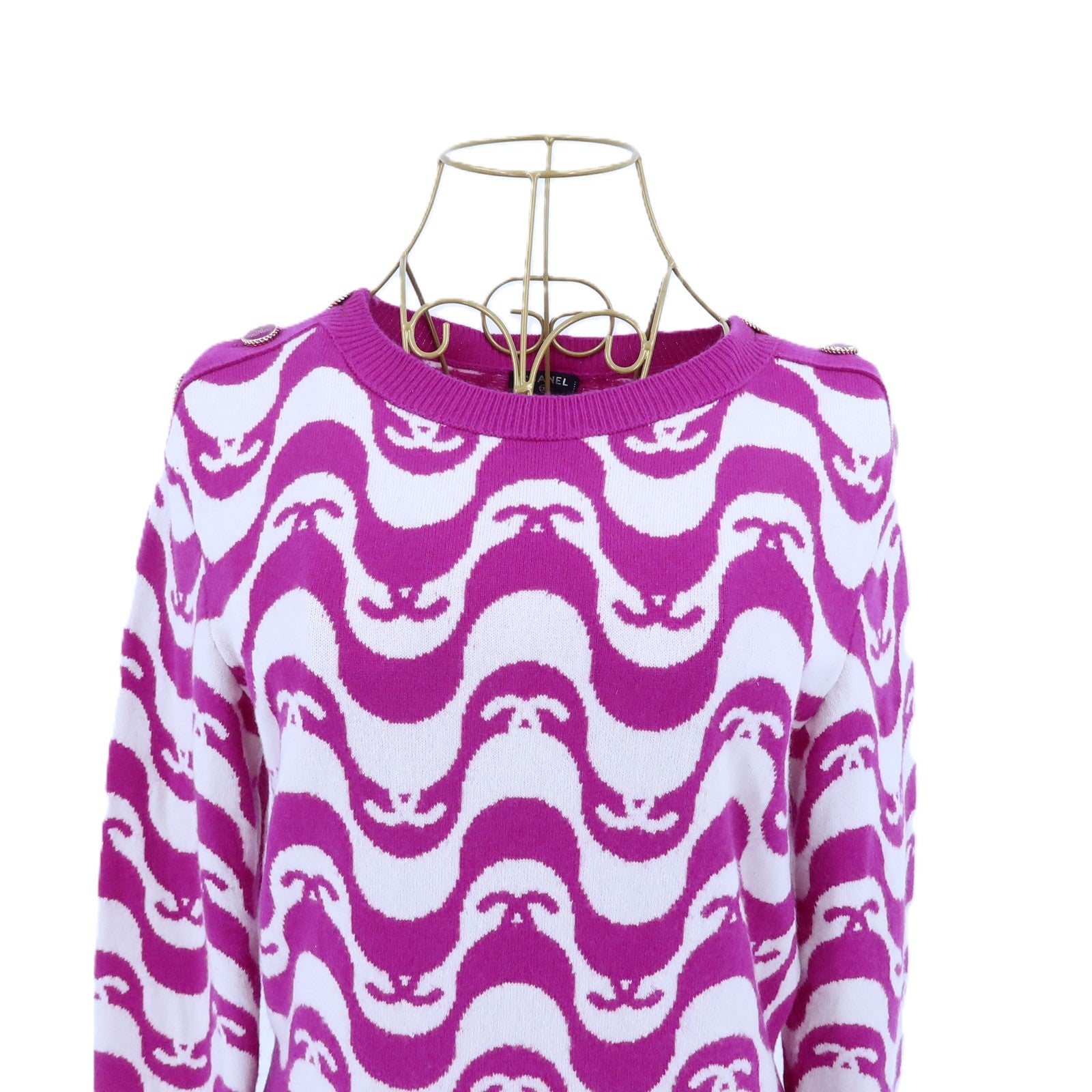 CHANEL Cashmere Knitted Top針織