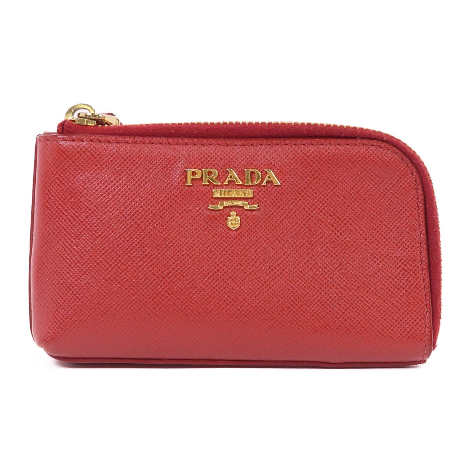 PRADA 皮革Coin Case金扣零錢包