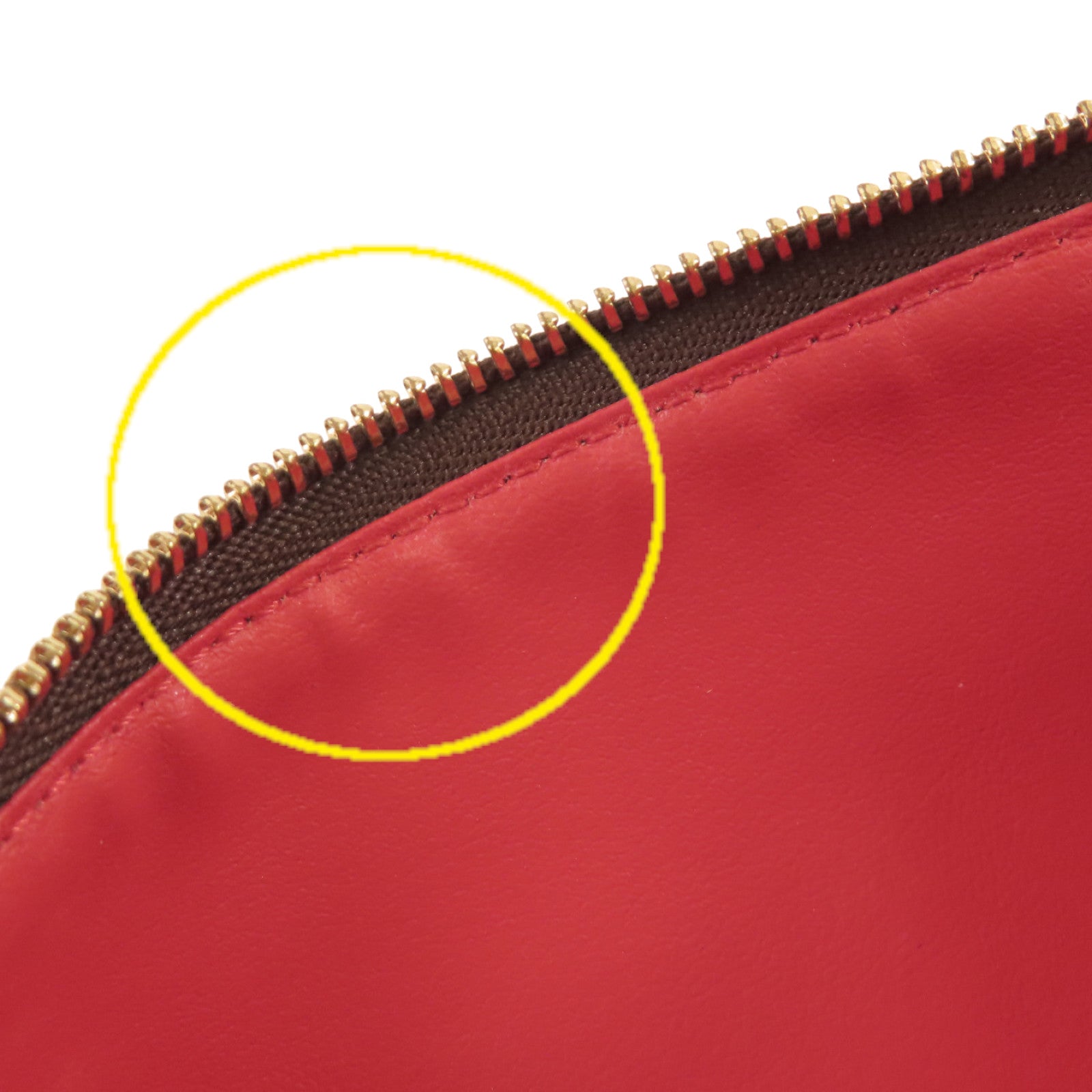 LOUIS VUITTON Monogram Portefeuille Adele Long Wallet金扣長錢包啡色/紅色