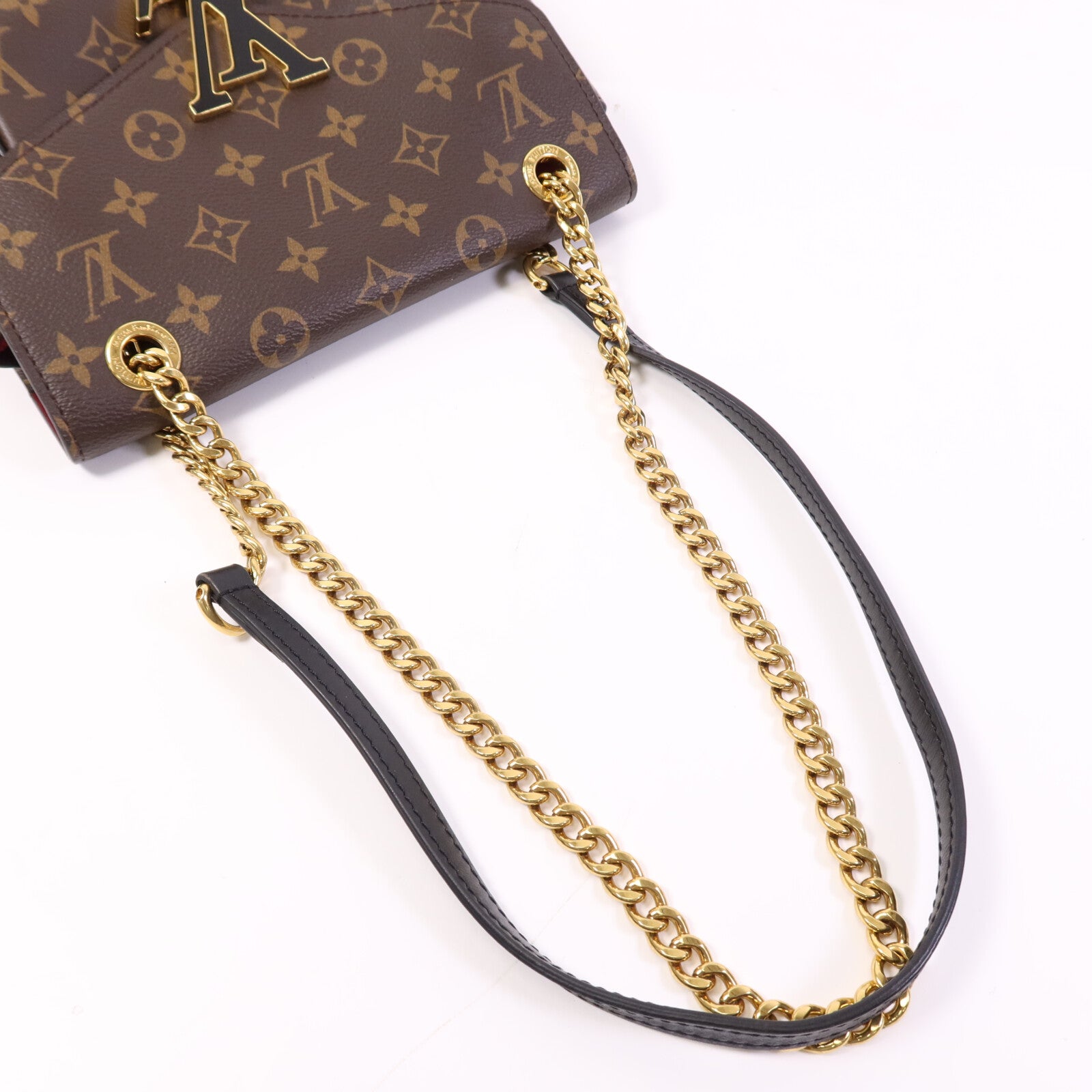 LOUIS VUITTON Monogram Passy金扣鏈帶肩背袋