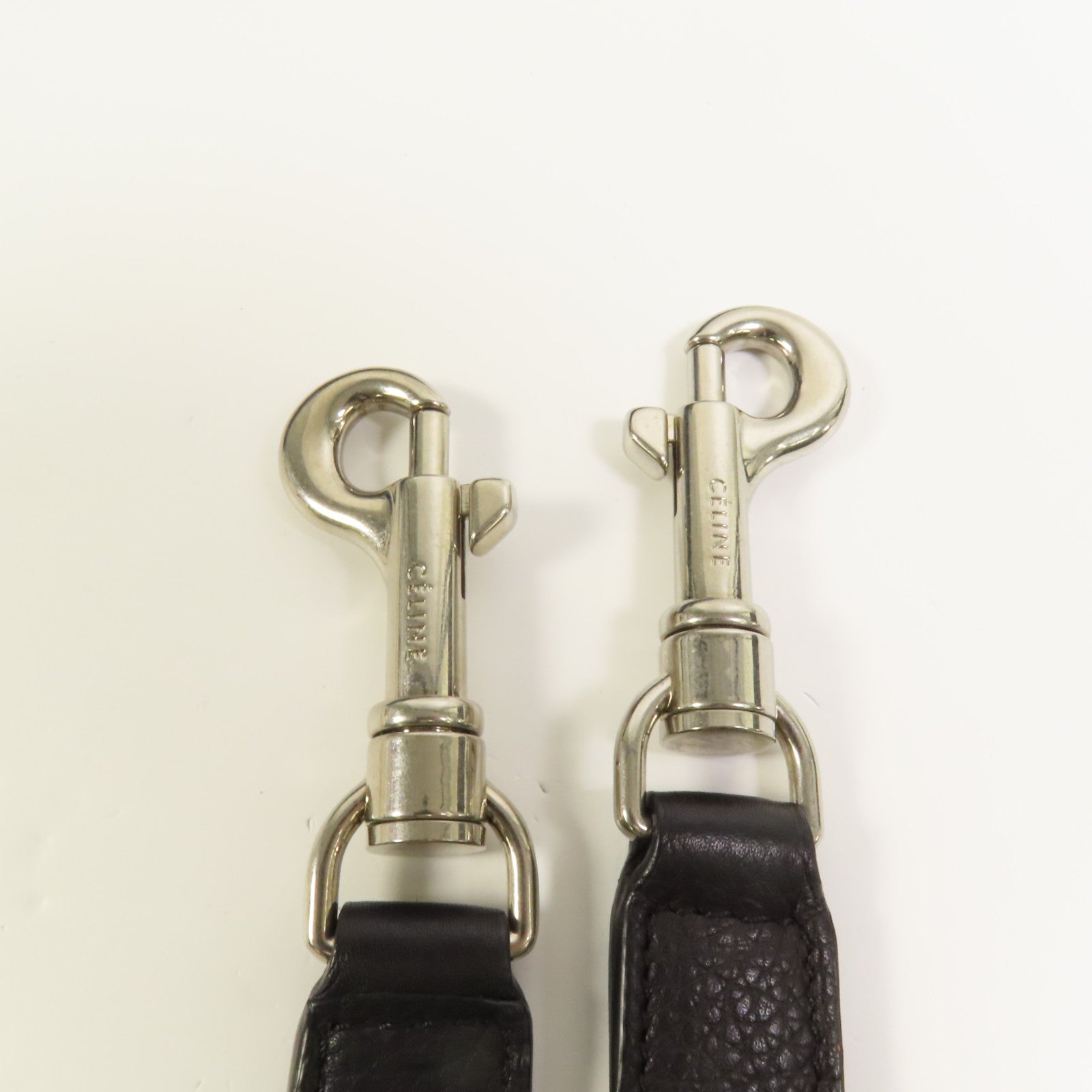 CELINE 牛皮皮革Trapeze銀扣手挽肩背兩用袋