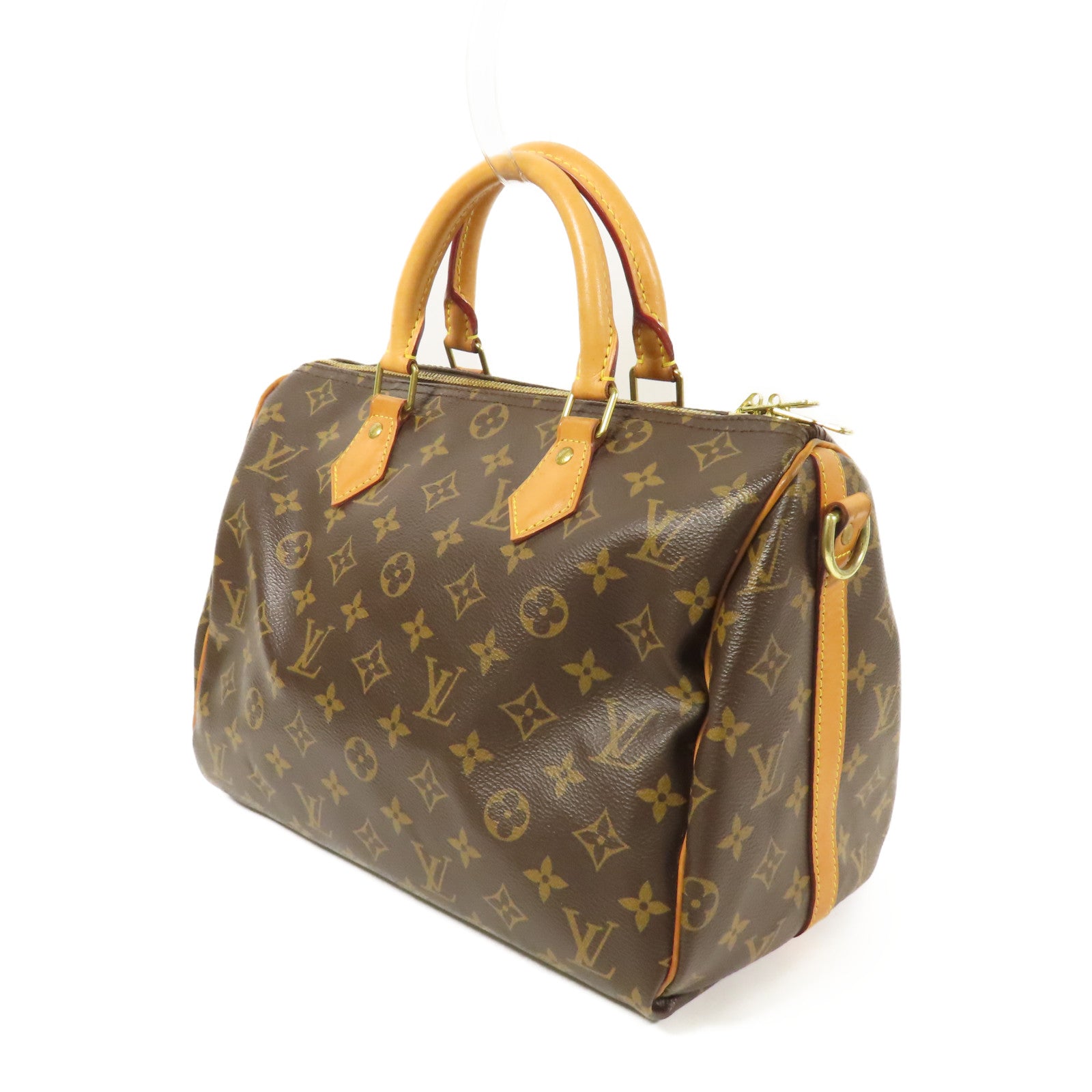 LOUIS VUITTON Monogram Speedy Bandouliere 30金扣手挽肩背兩用袋