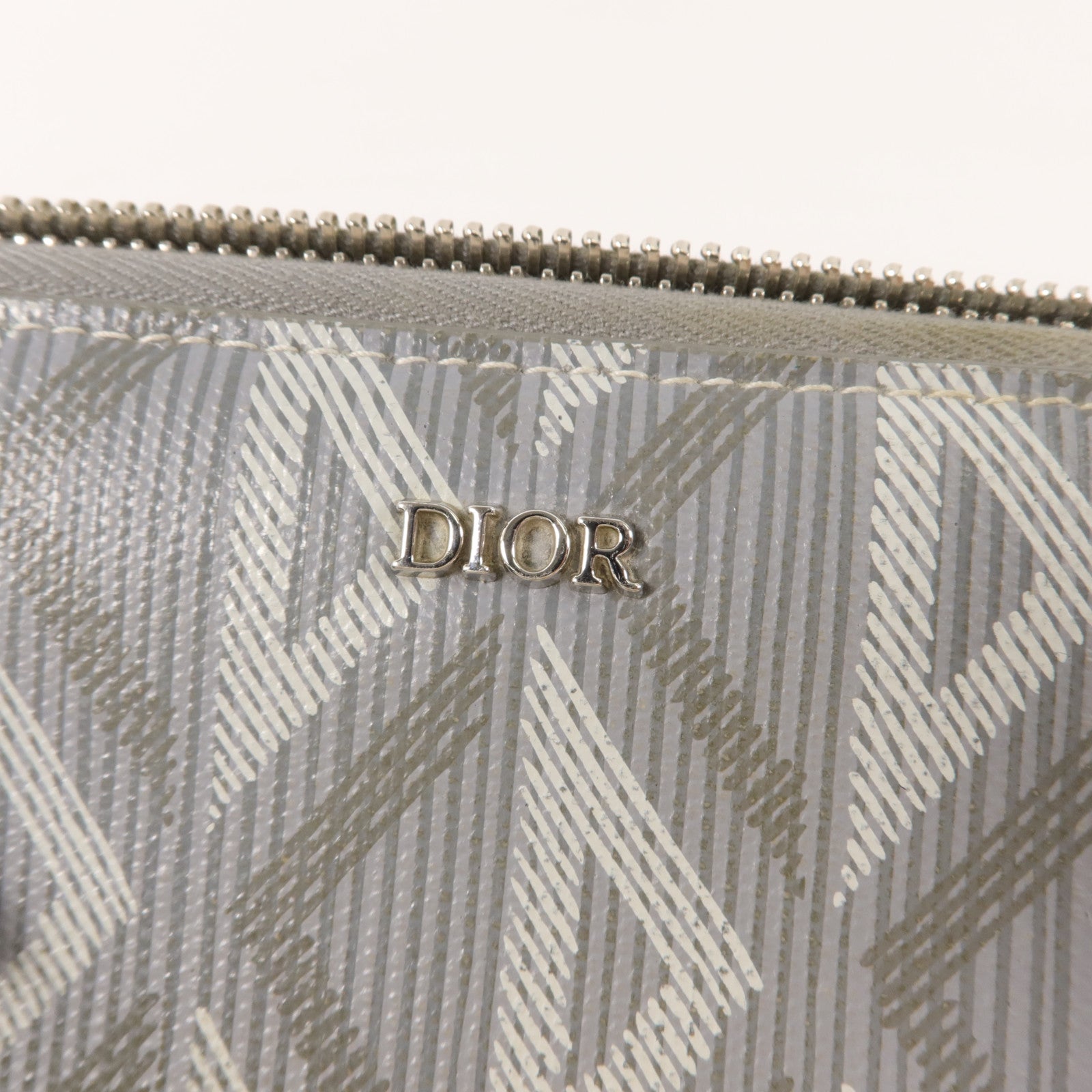 Dior 塗層帆布Long Zip Wallet長錢包