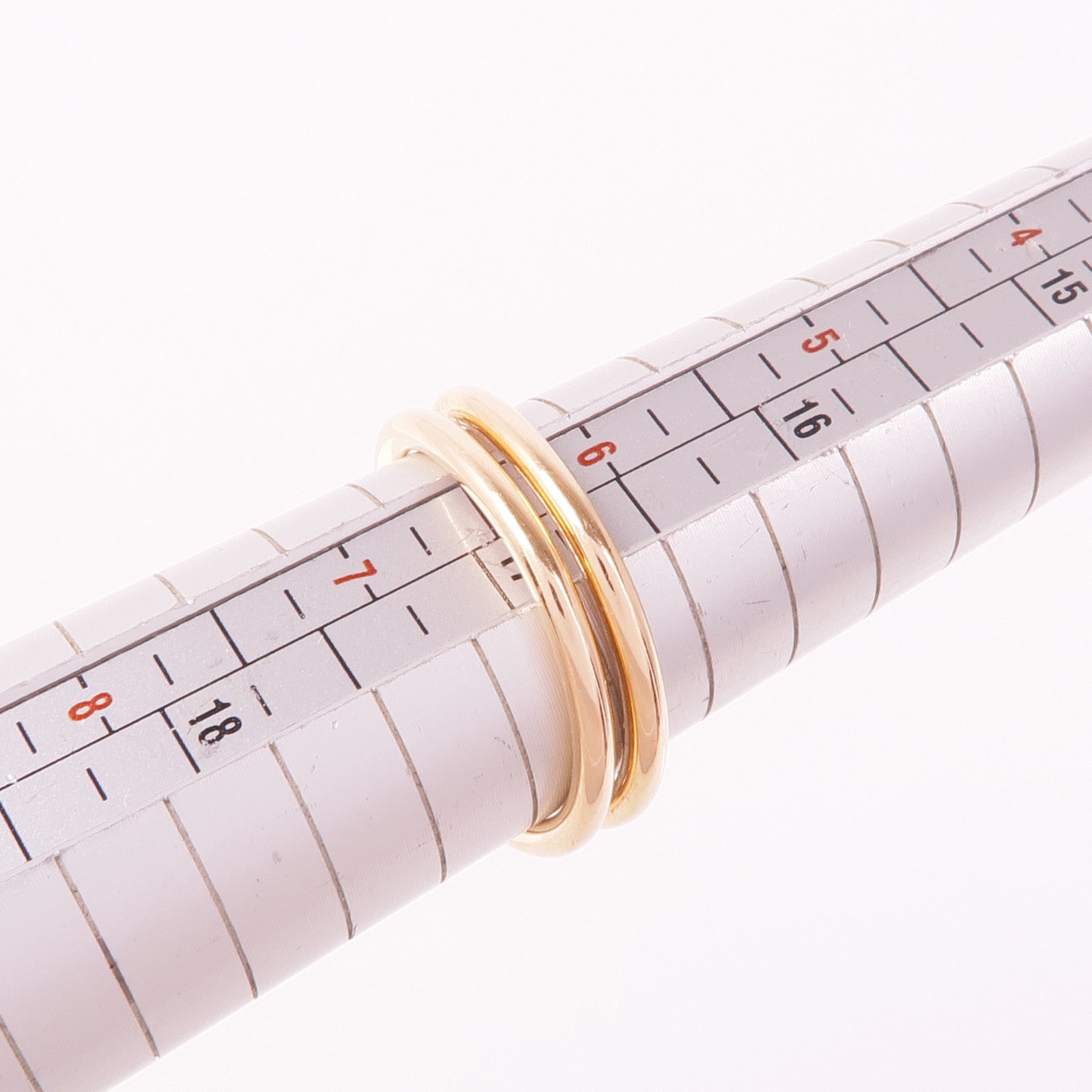 CARTIER 18K玫瑰金Juste un Clou Double鑽石戒指Cartier#53/US#6.5