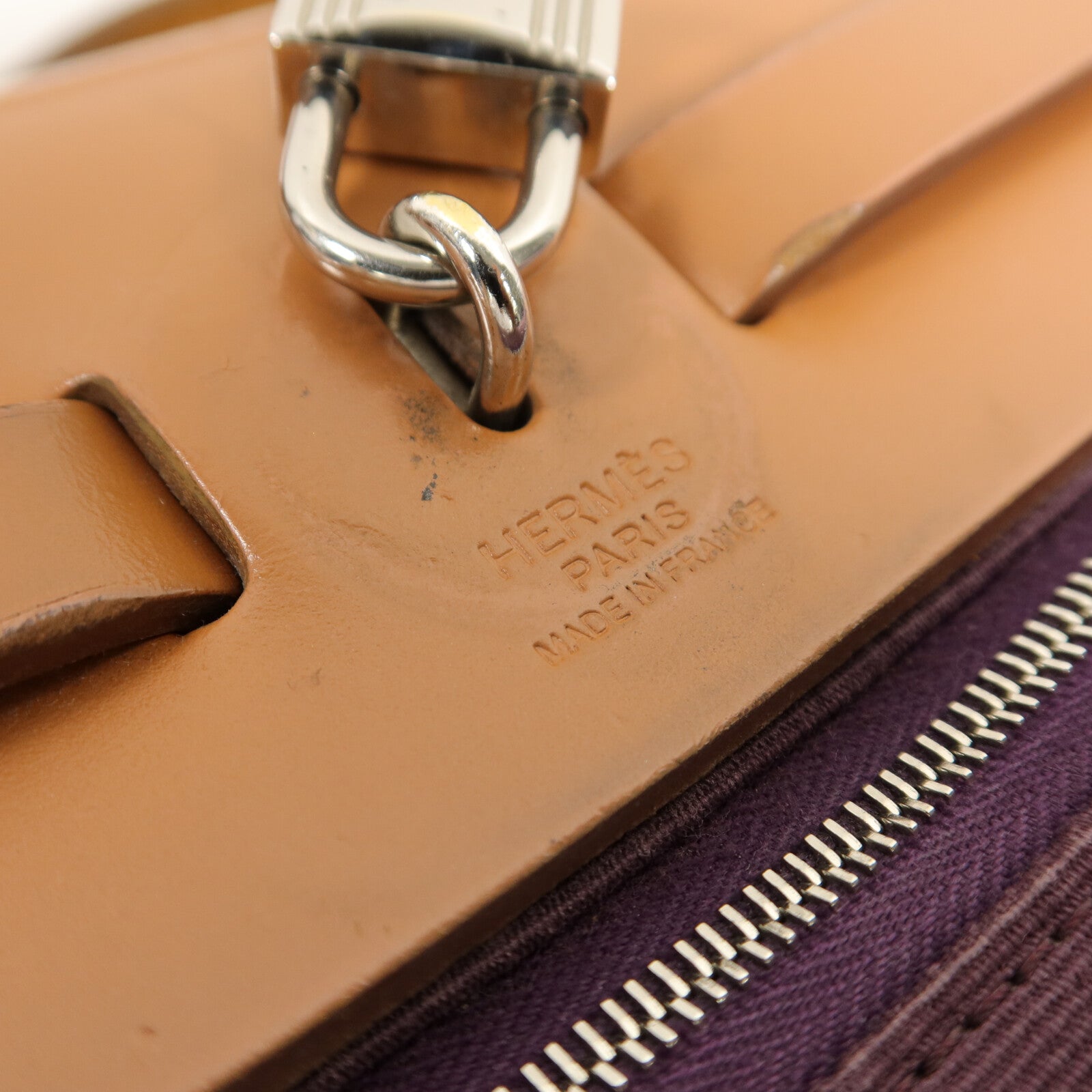 HERMES 帆布Herbag PM手挽肩背兩用袋Anemone