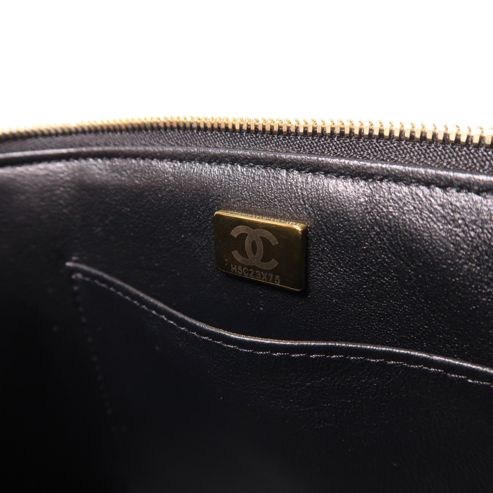 CHANEL 牛皮皮革Vanity Bag金扣手挽肩背兩用袋