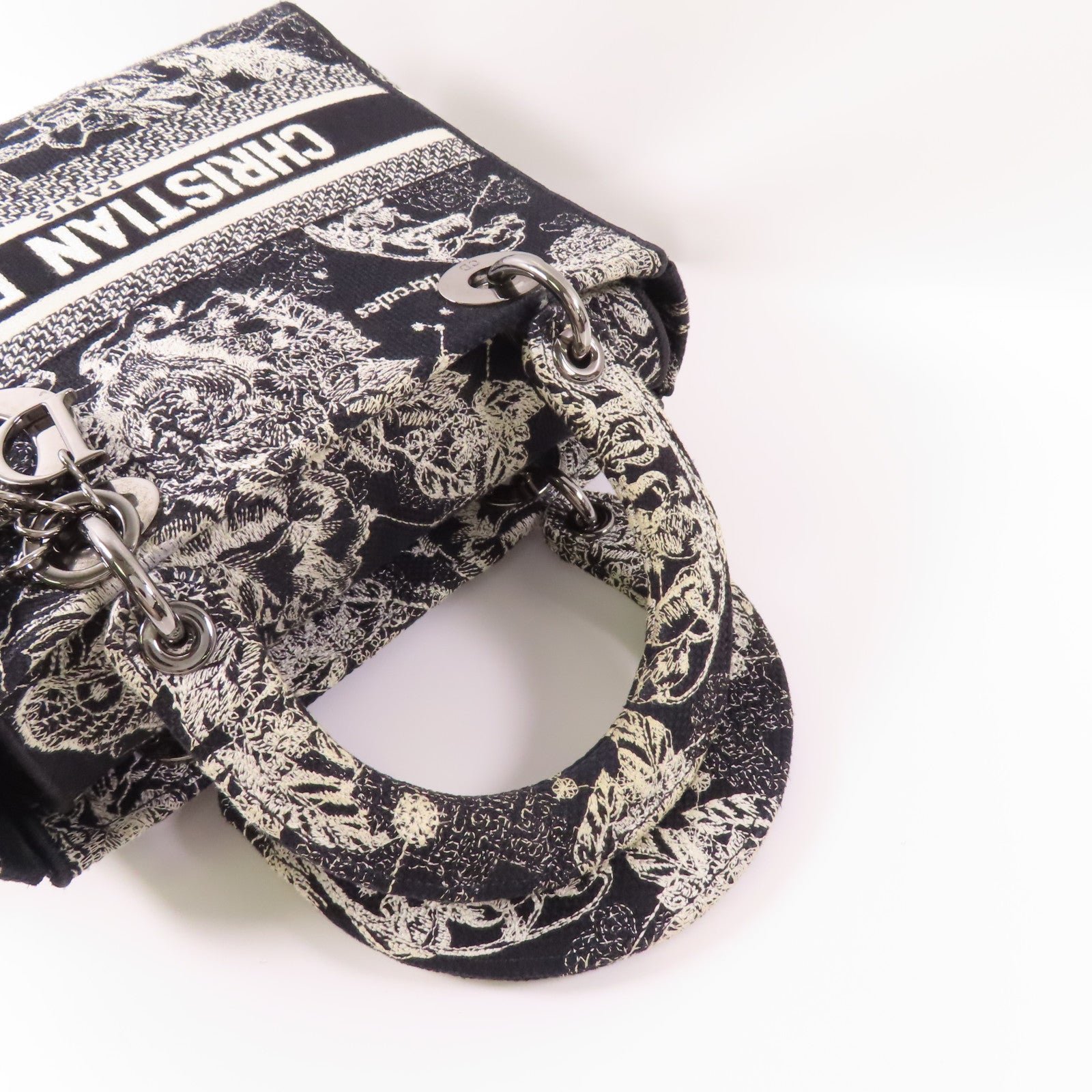 Dior 【激減優惠】帆布Lady D-Lite Medium手挽肩背兩用袋