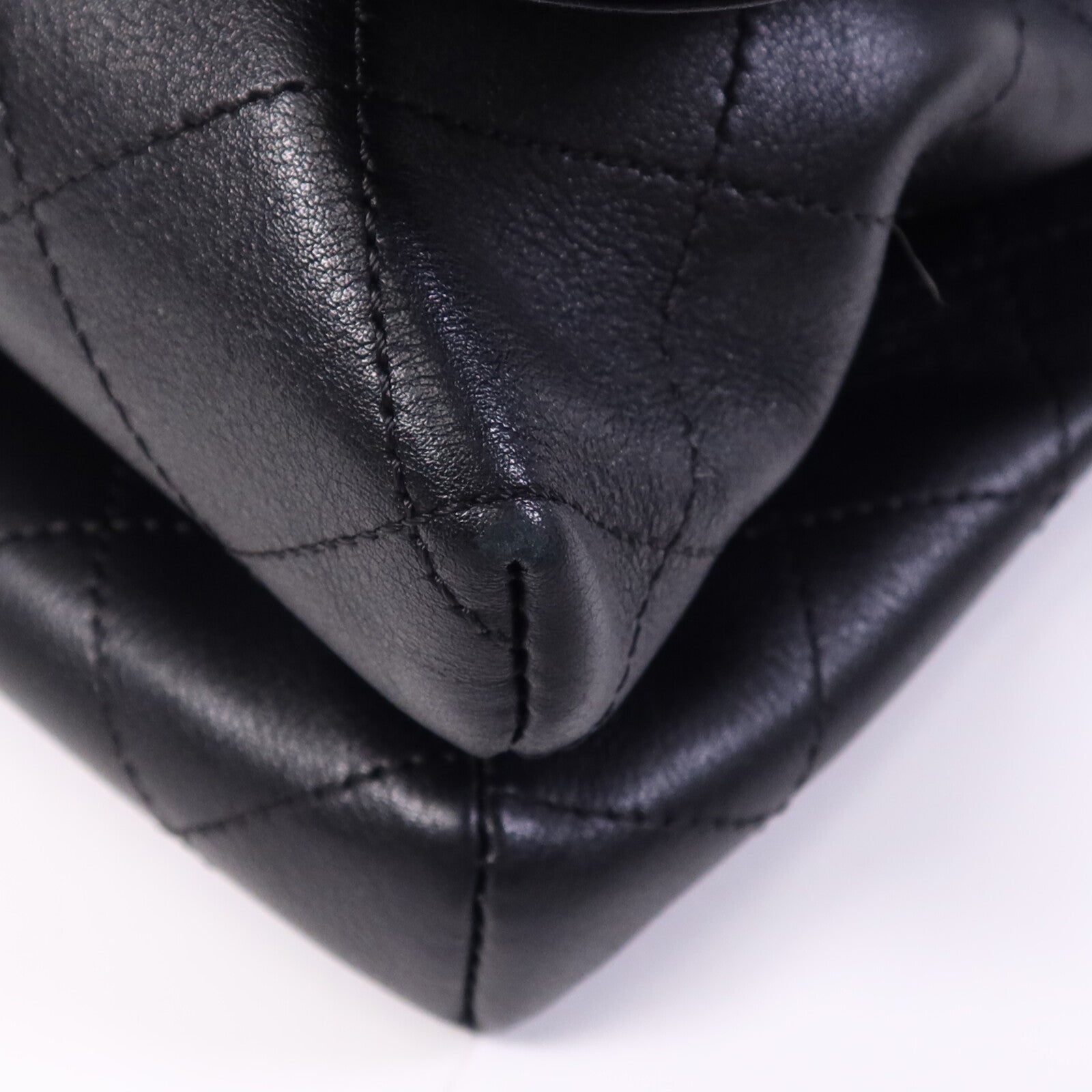 CHANEL 牛皮皮革Chain Shoulder Bag金扣鏈帶手挽肩背兩用袋