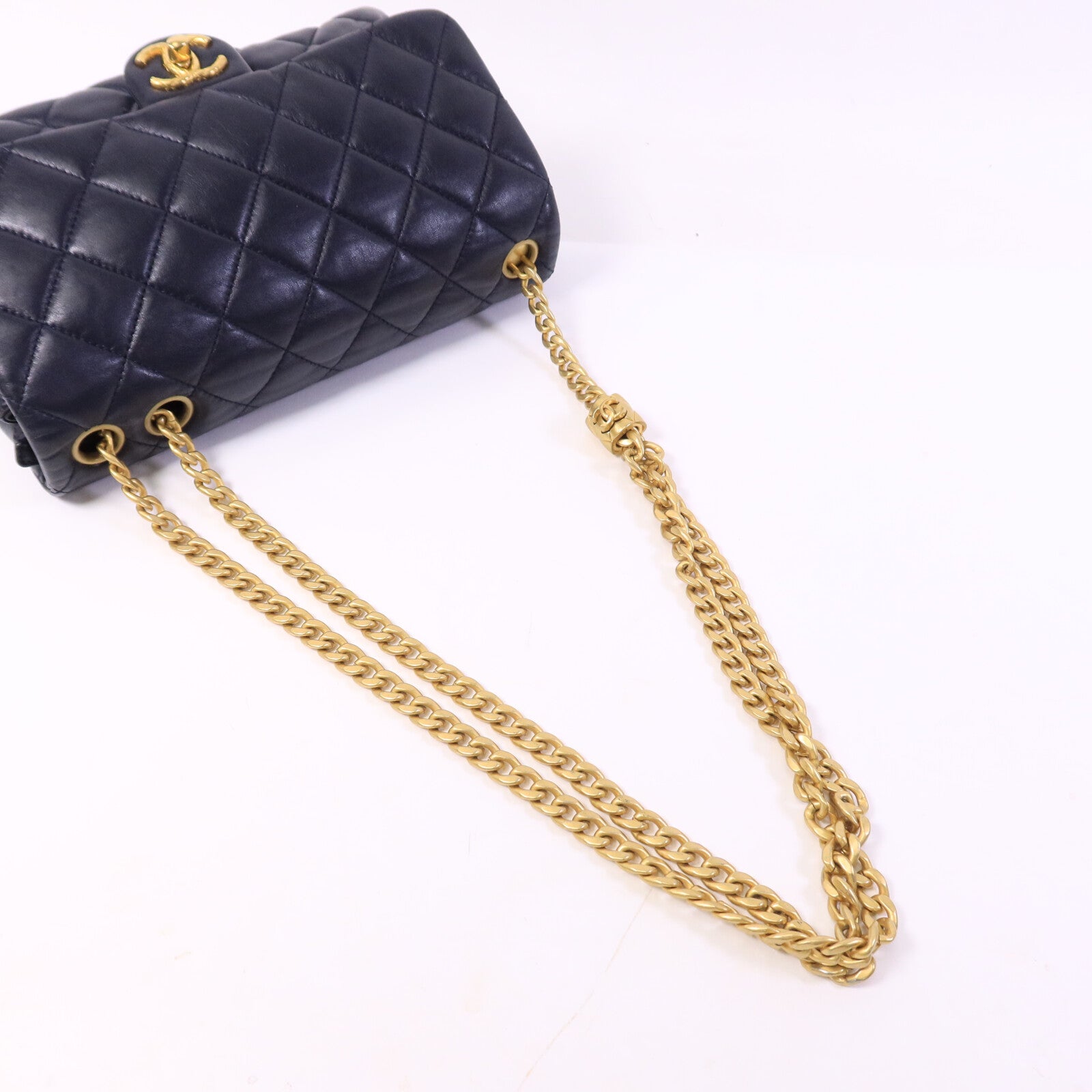 CHANEL 羊皮皮革Chain Shoulder Bag肩背袋
