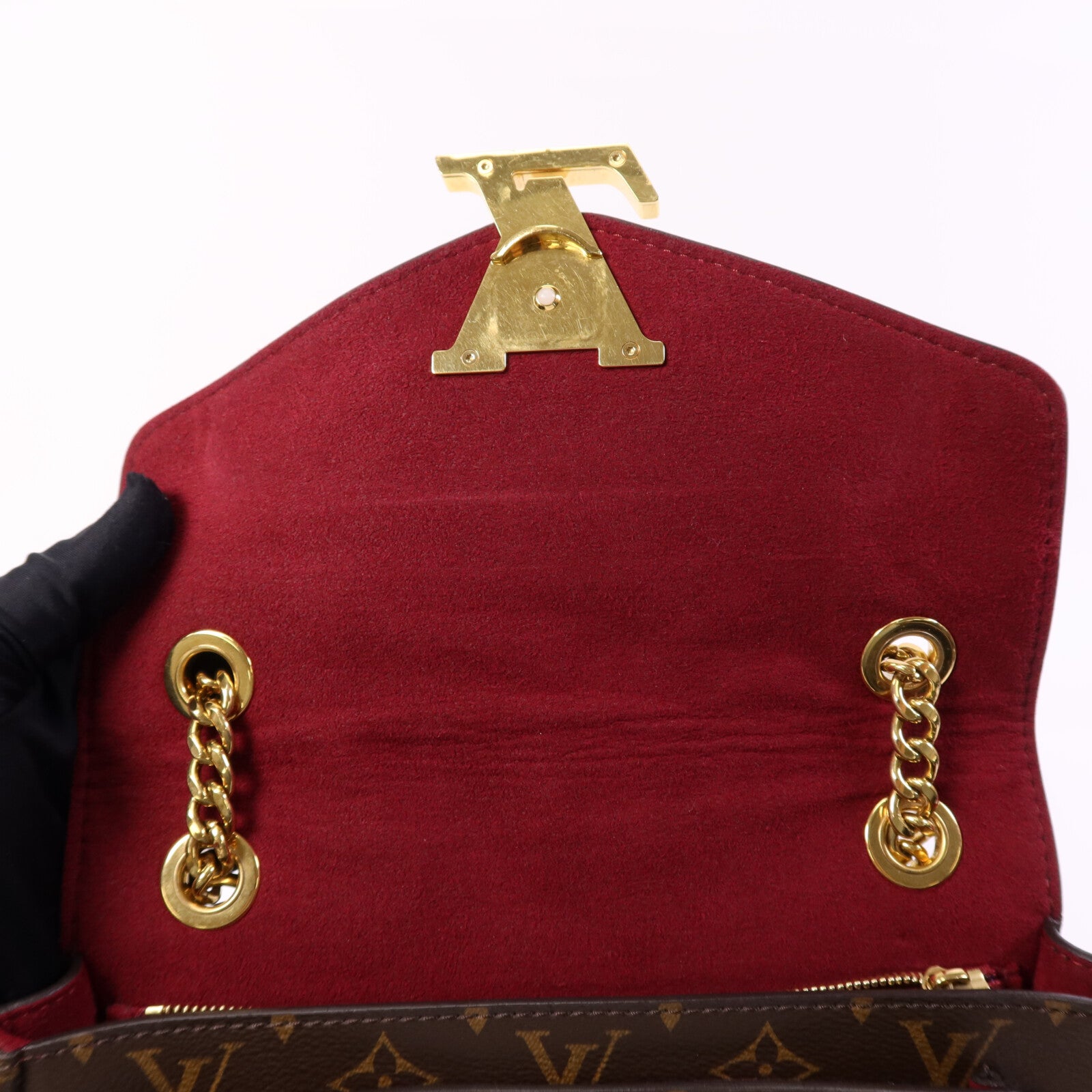 LOUIS VUITTON Monogram Passy金扣鏈帶肩背袋