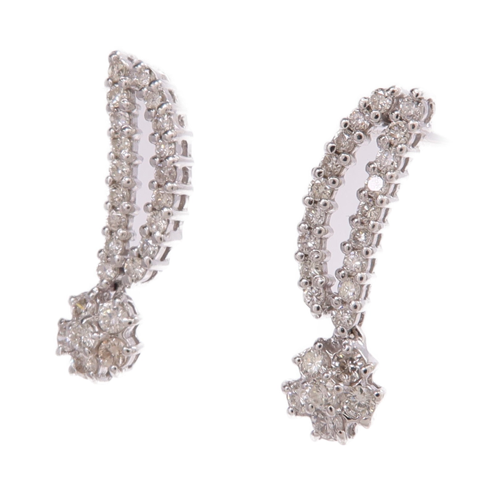 JEWELRY 18K白金Diamond Earrings鑽石耳環