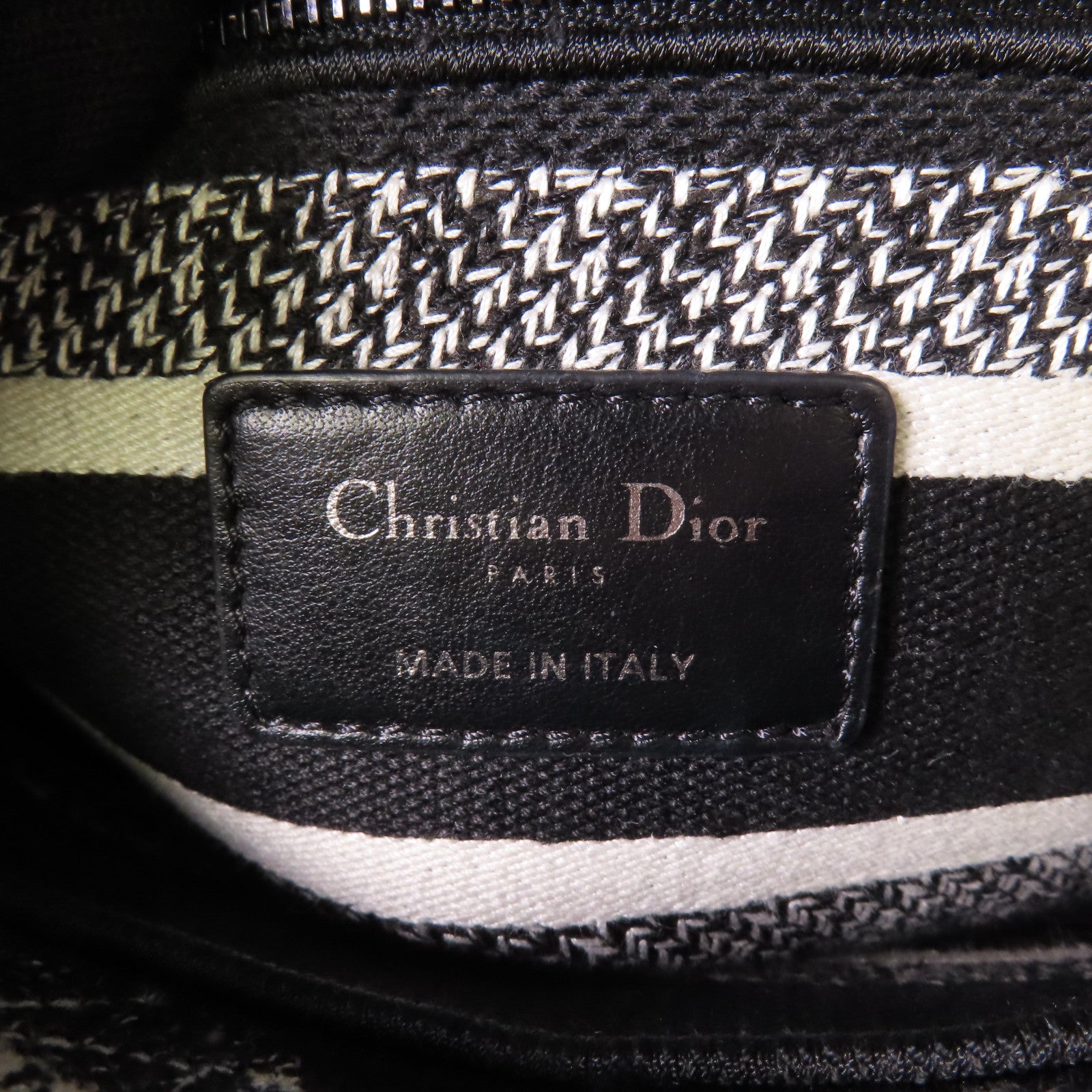 Dior 帆布Lady D-Lite Medium手挽肩背兩用袋