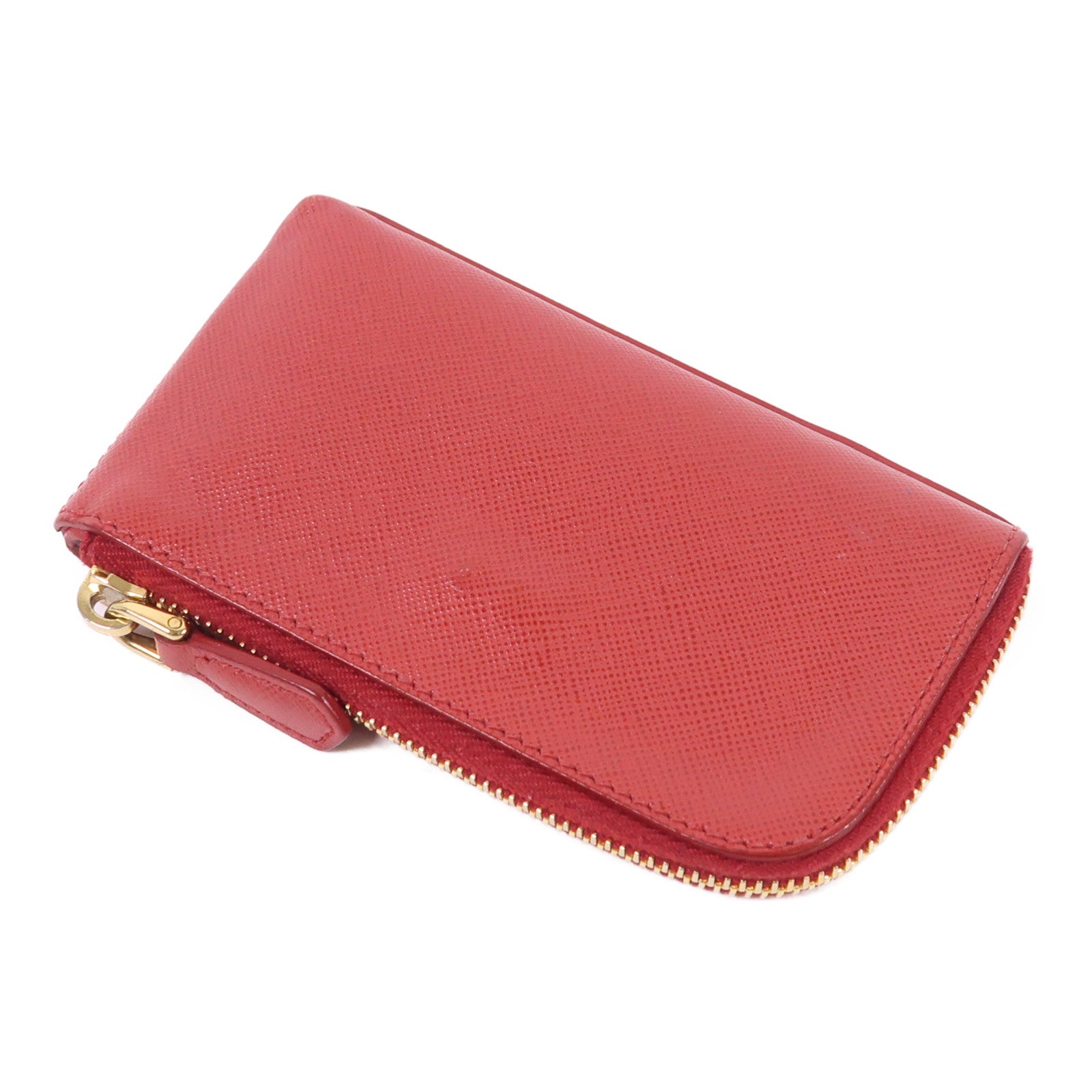 PRADA 皮革Coin Case金扣零錢包