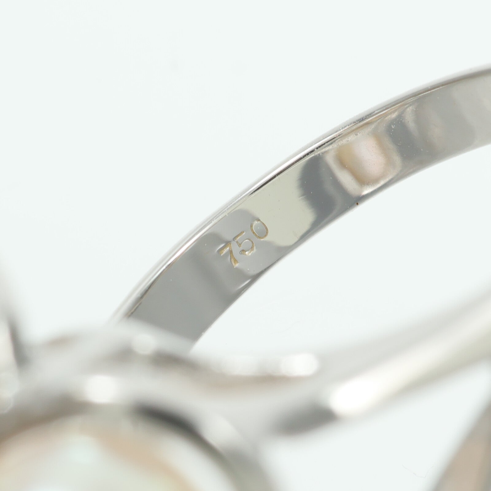 JEWELRY 18K白金Pearl Diamond Ring