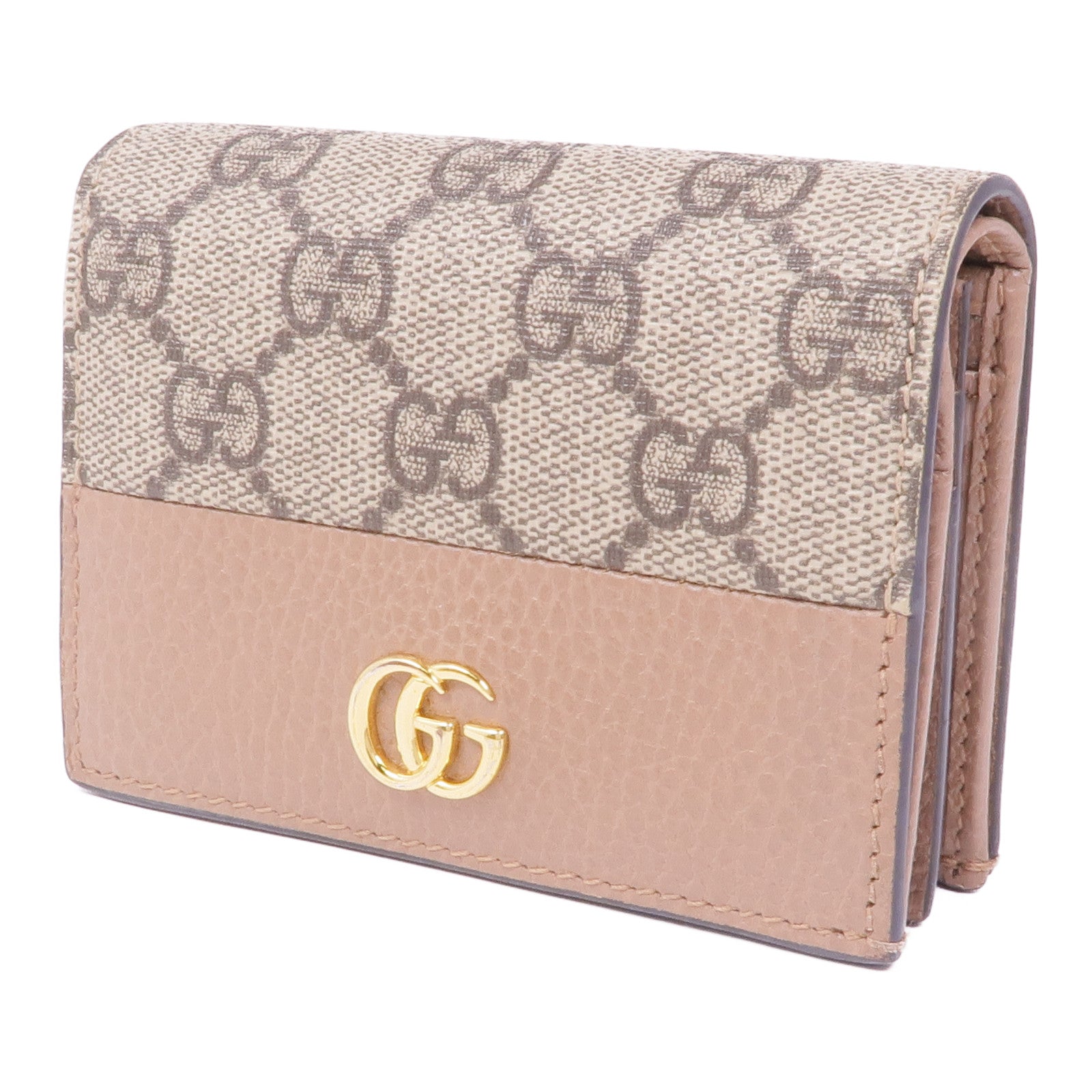 GUCCI 塗層帆布Wallet金扣錢包