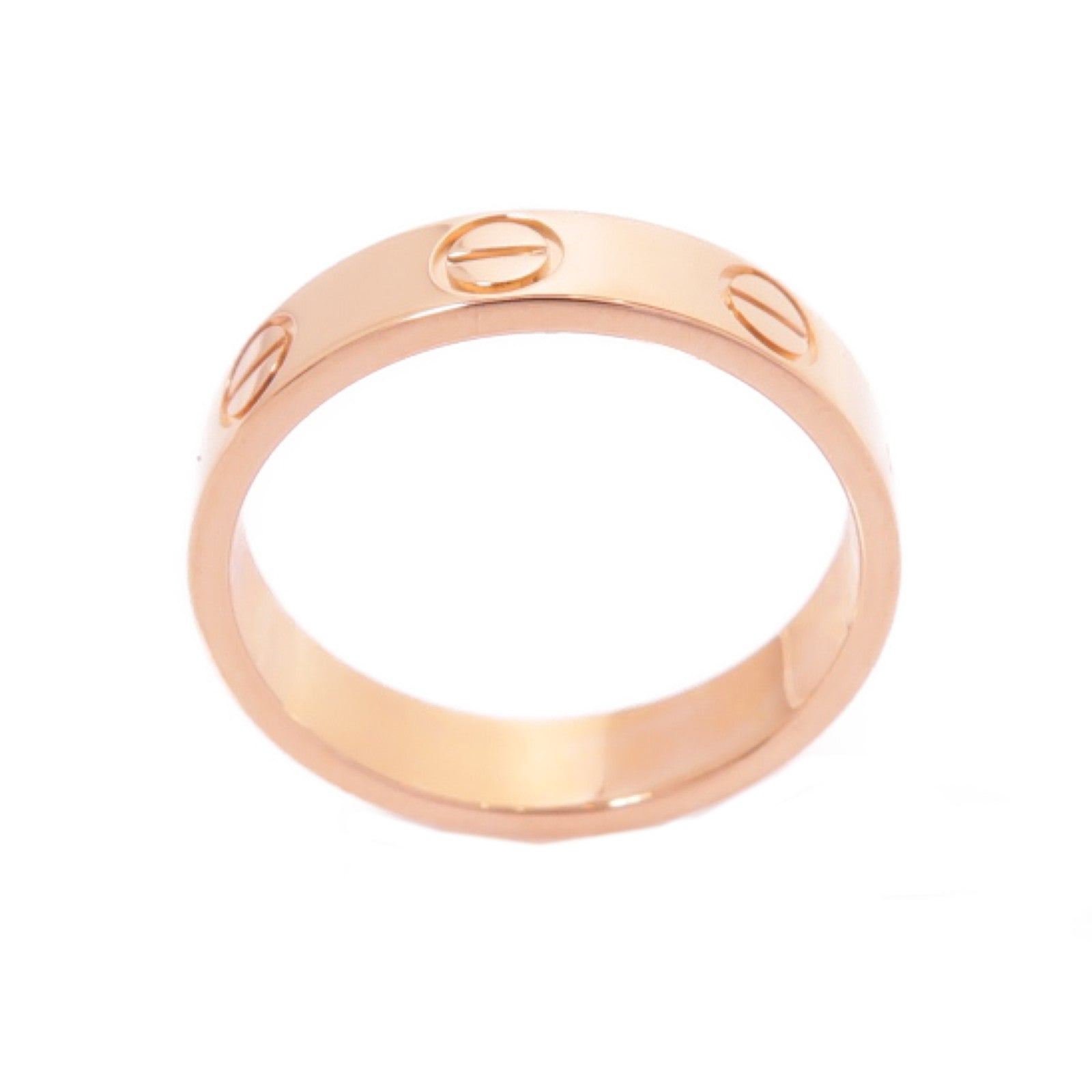 CARTIER 18K玫瑰金Love Ring戒指Cartier#45/US#3.5