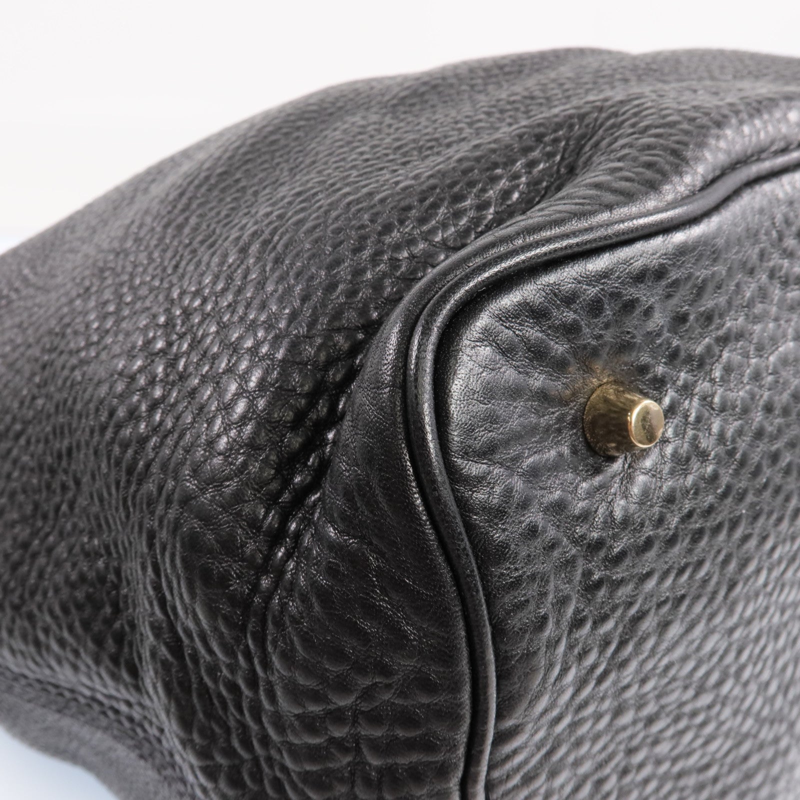 BURBERRY 牛皮皮革Ashby Leather Hobo金扣手挽肩背兩用袋