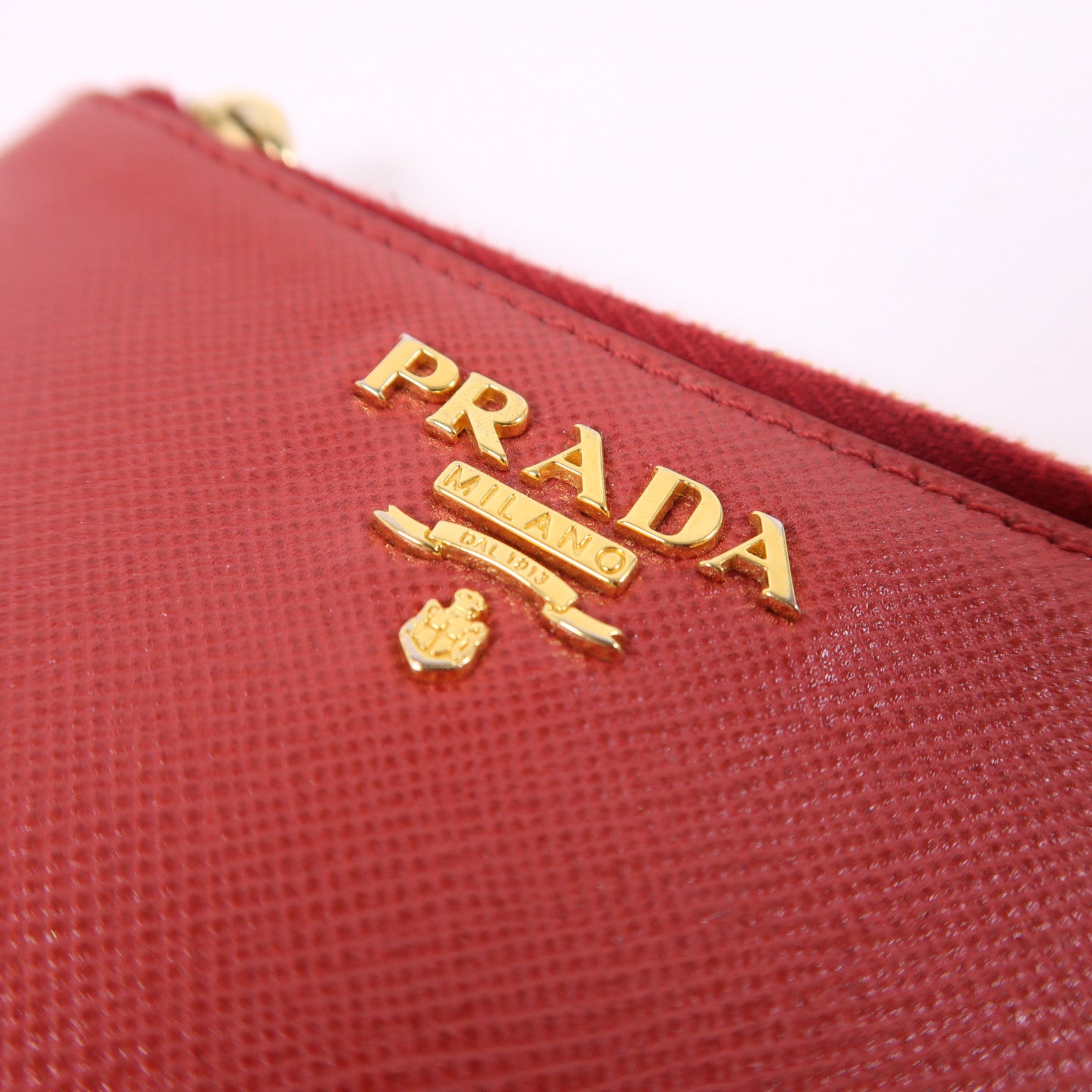 PRADA 皮革Coin Case金扣零錢包