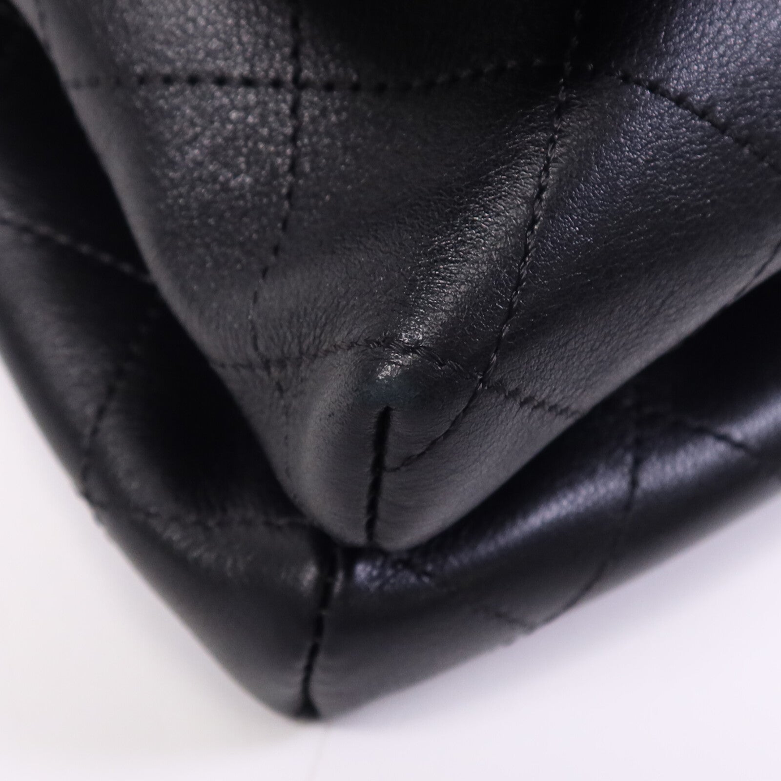 CHANEL 牛皮皮革Chain Shoulder Bag金扣鏈帶手挽肩背兩用袋