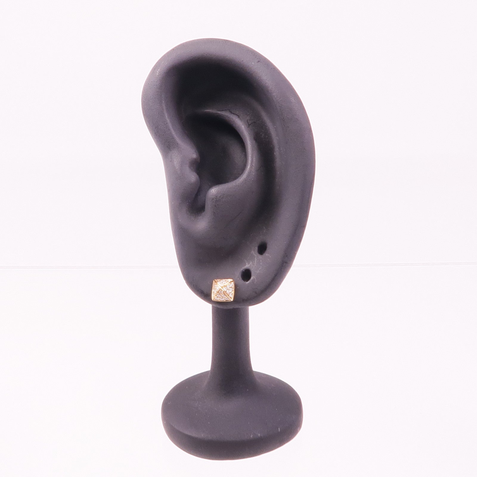 HERMES 【激減優惠】18K玫瑰金Clou d'H Earrings鑽石耳環