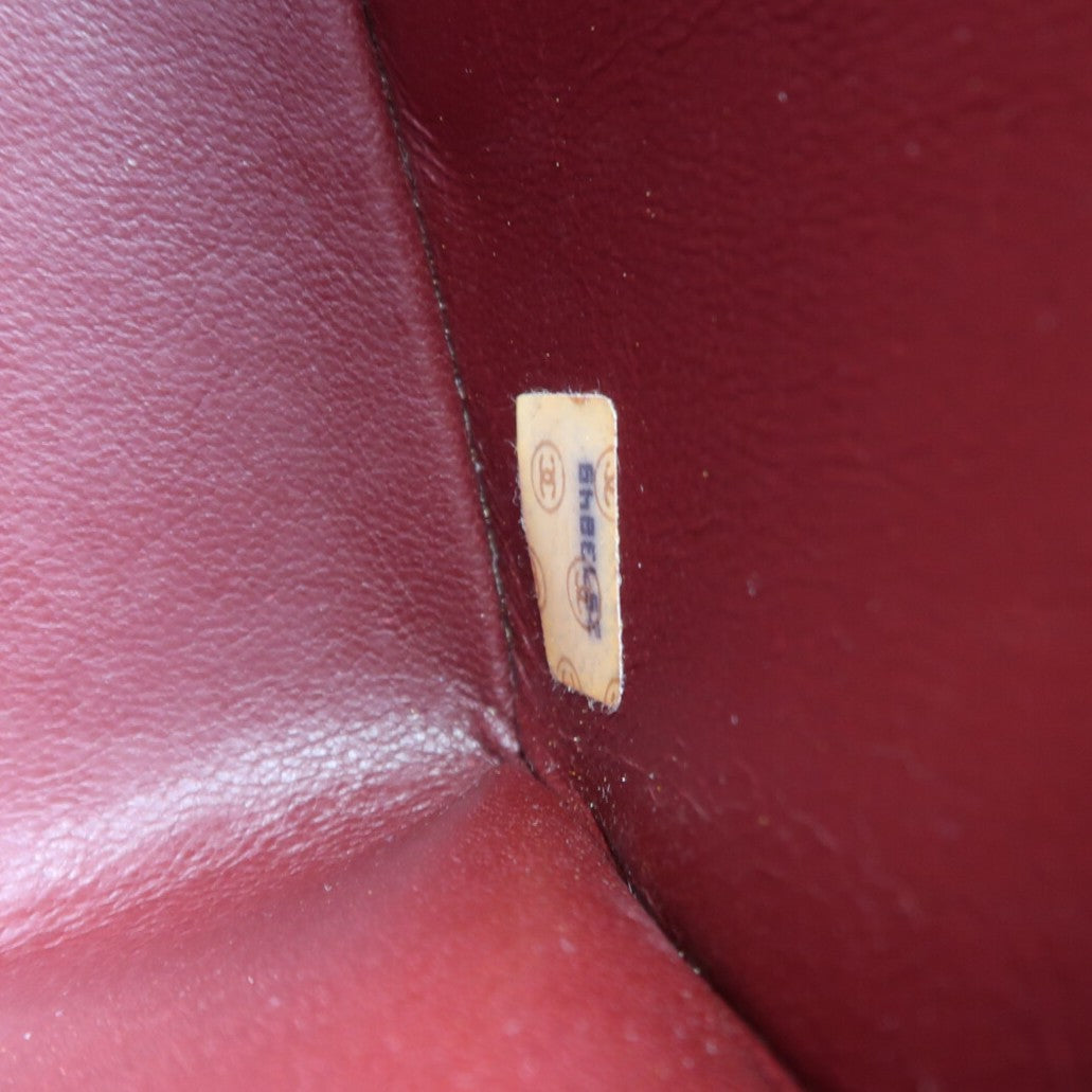 CHANEL 牛皮皮革Chain Shoulder金扣鏈帶肩背袋