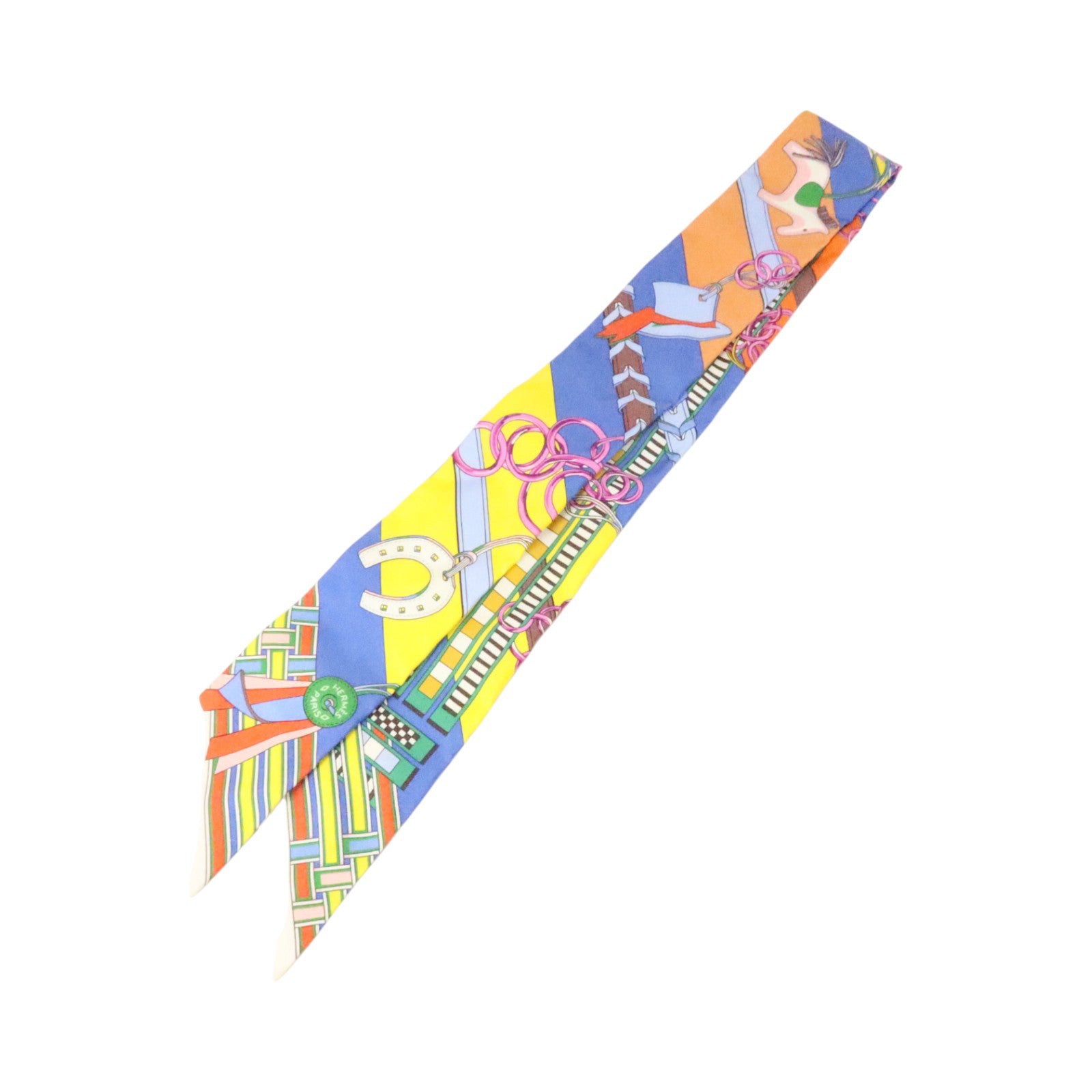 HERMES 絲質Twilly絲巾