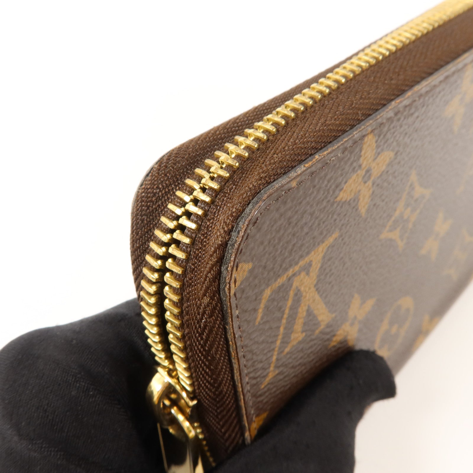 LOUIS VUITTON Monogram Zipper Long Wallet金扣長錢包