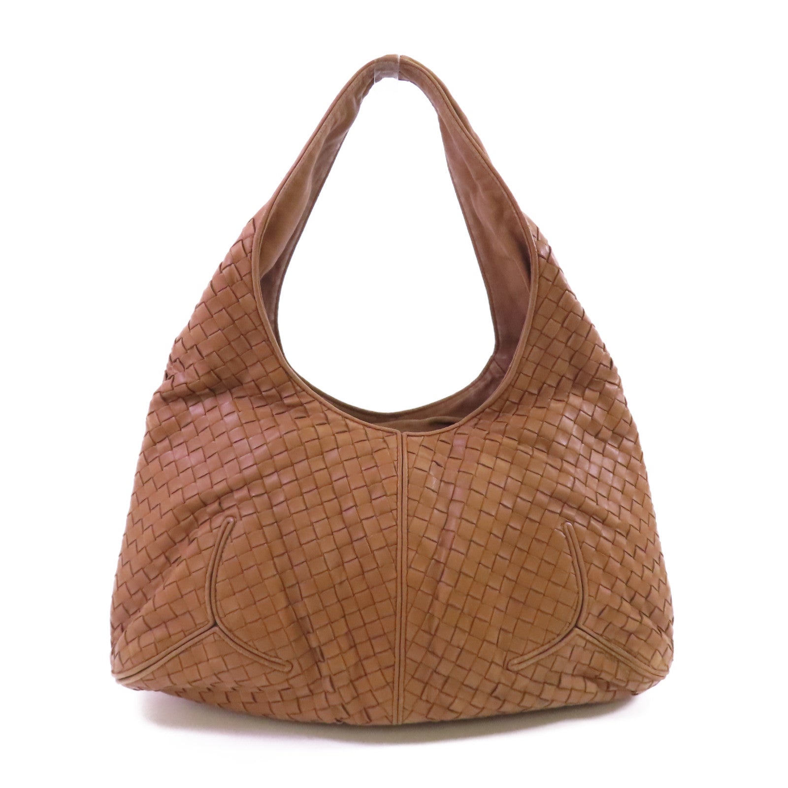 BOTTEGA VENETA 織紋皮革Shoulder Bag銀扣肩背袋