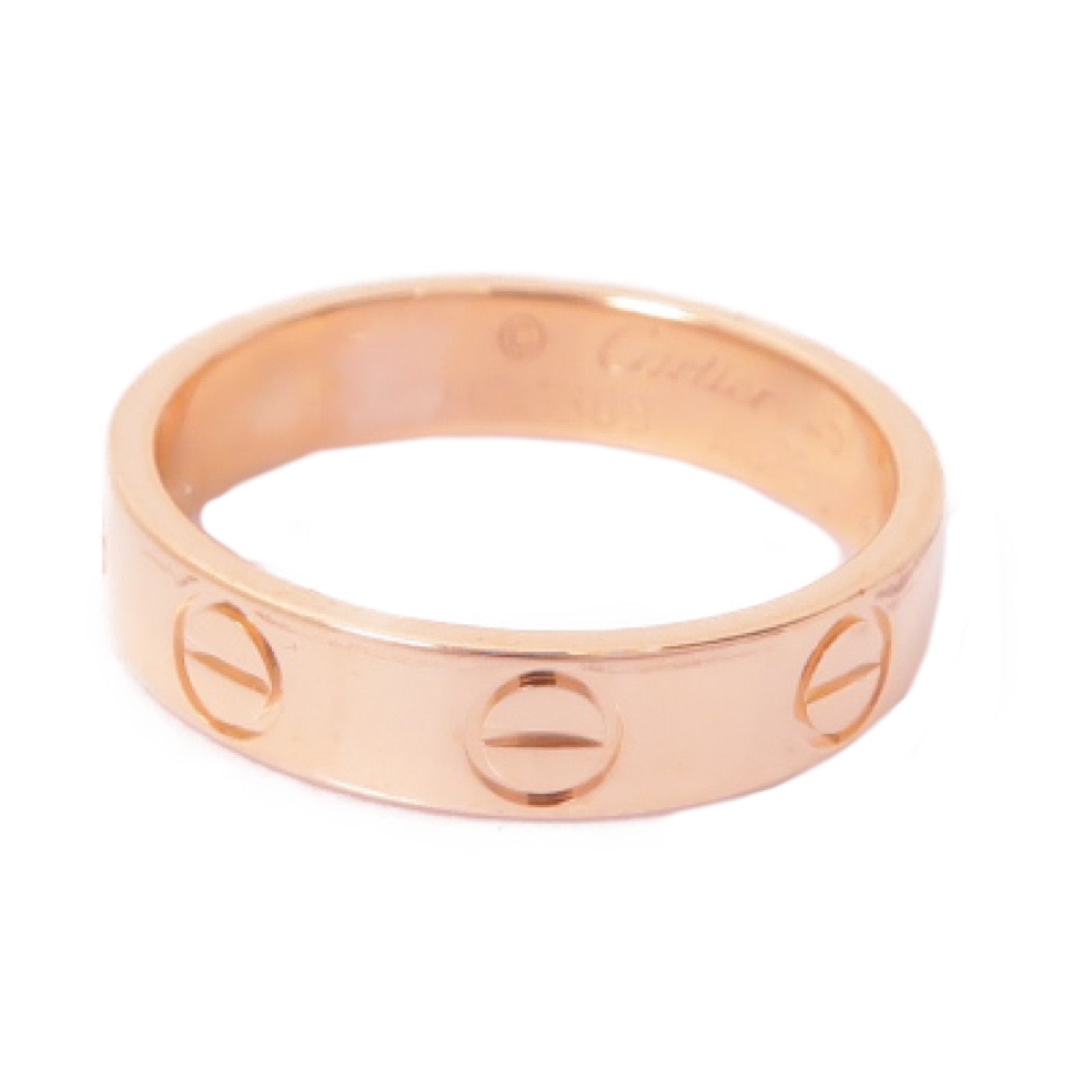 CARTIER 18K玫瑰金Love Ring戒指Cartier#45/US#3.5