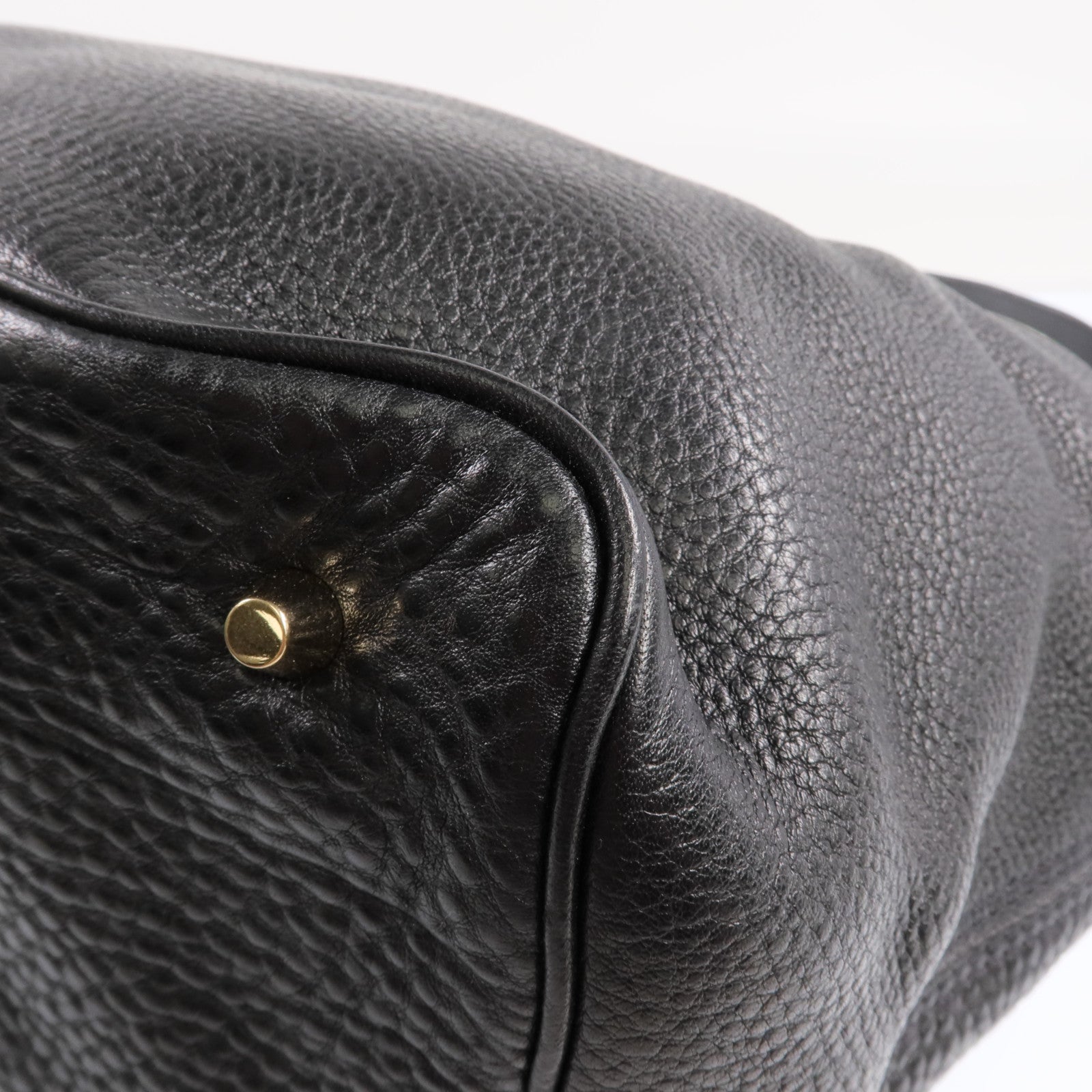 BURBERRY 牛皮皮革Ashby Leather Hobo金扣手挽肩背兩用袋
