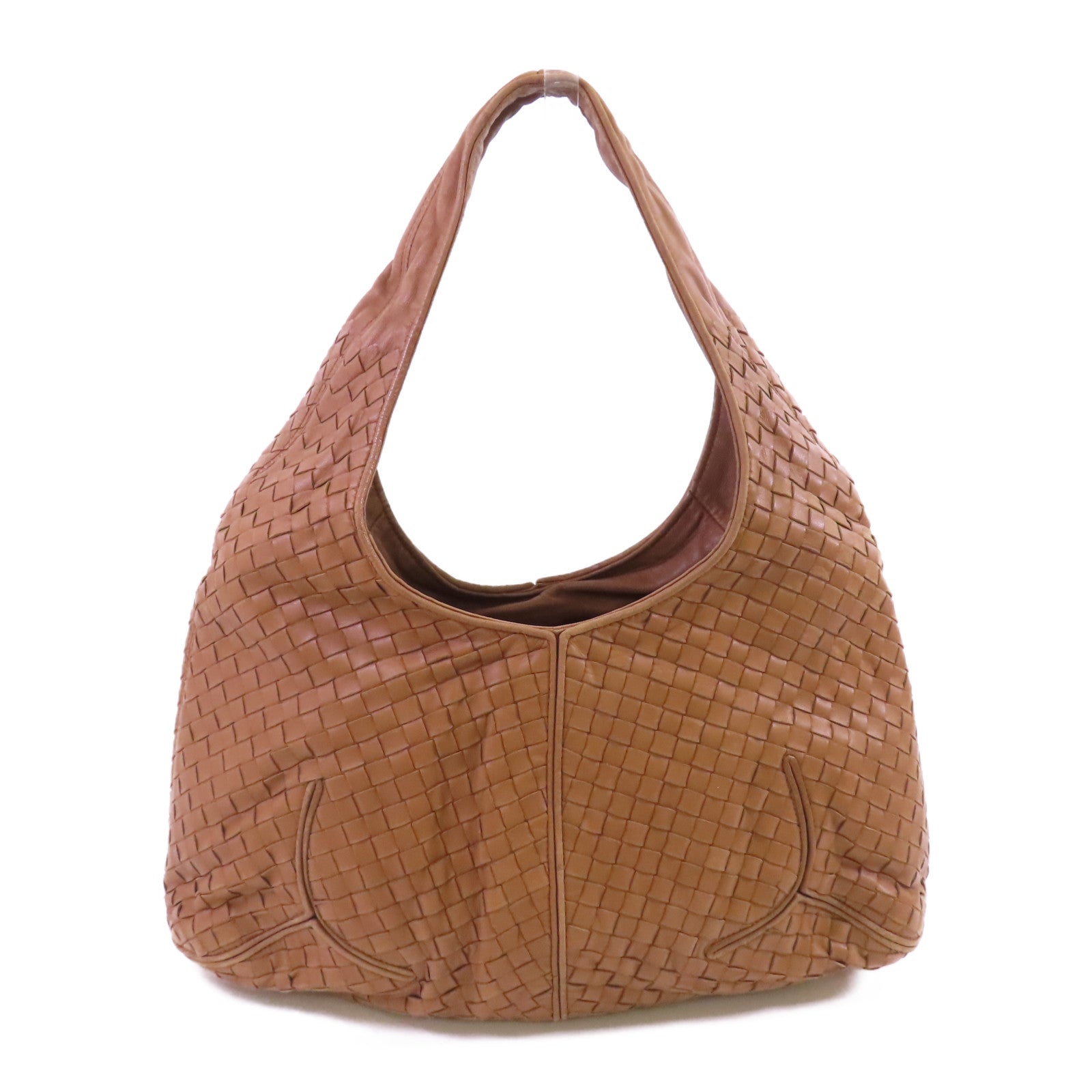 BOTTEGA VENETA 織紋皮革Shoulder Bag銀扣肩背袋