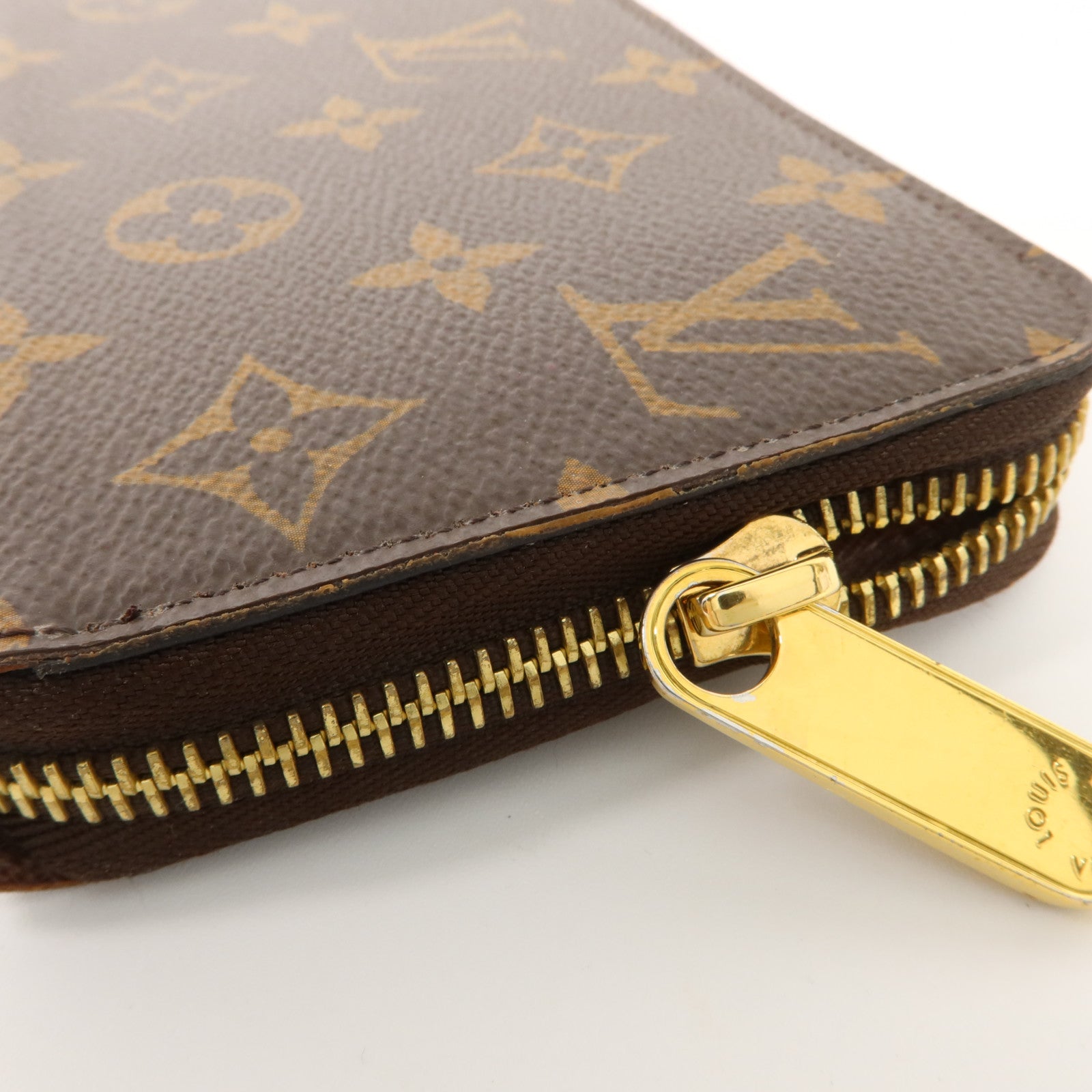 LOUIS VUITTON Monogram Zipper Long Wallet金扣長錢包