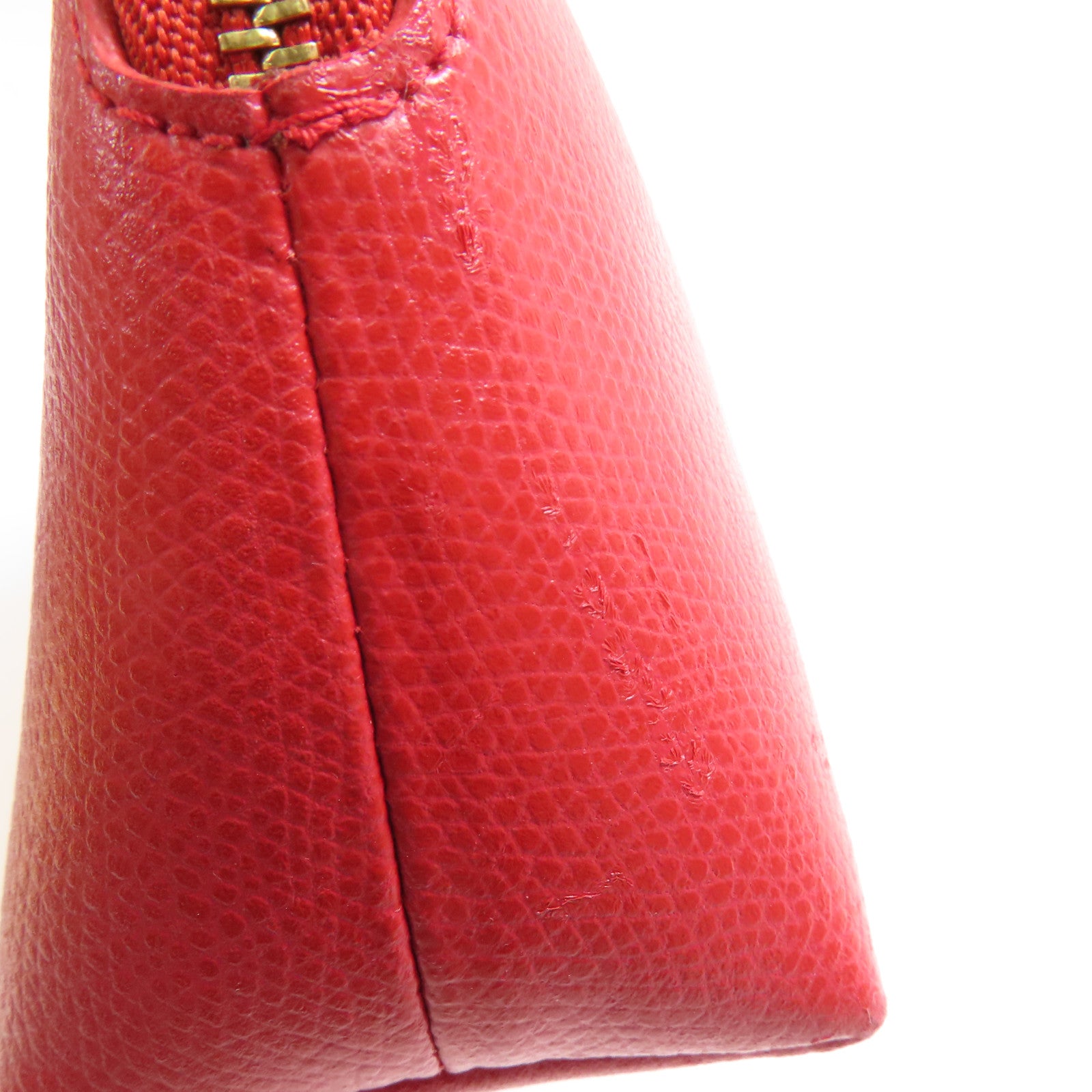 Furla 牛皮皮革Pouch金扣手拿包