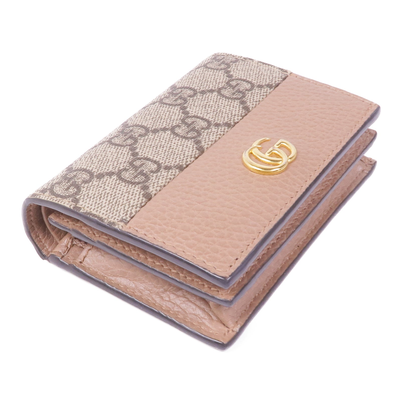 GUCCI 塗層帆布Wallet金扣錢包