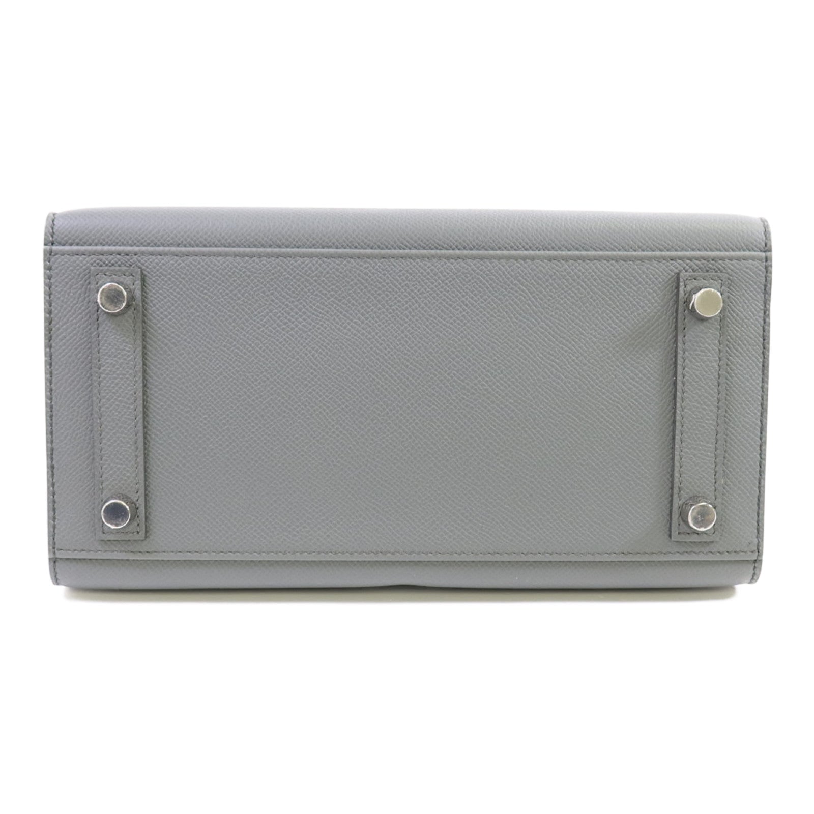 HERMES Epsom皮革Birkin Sellier 25銀扣手挽袋
