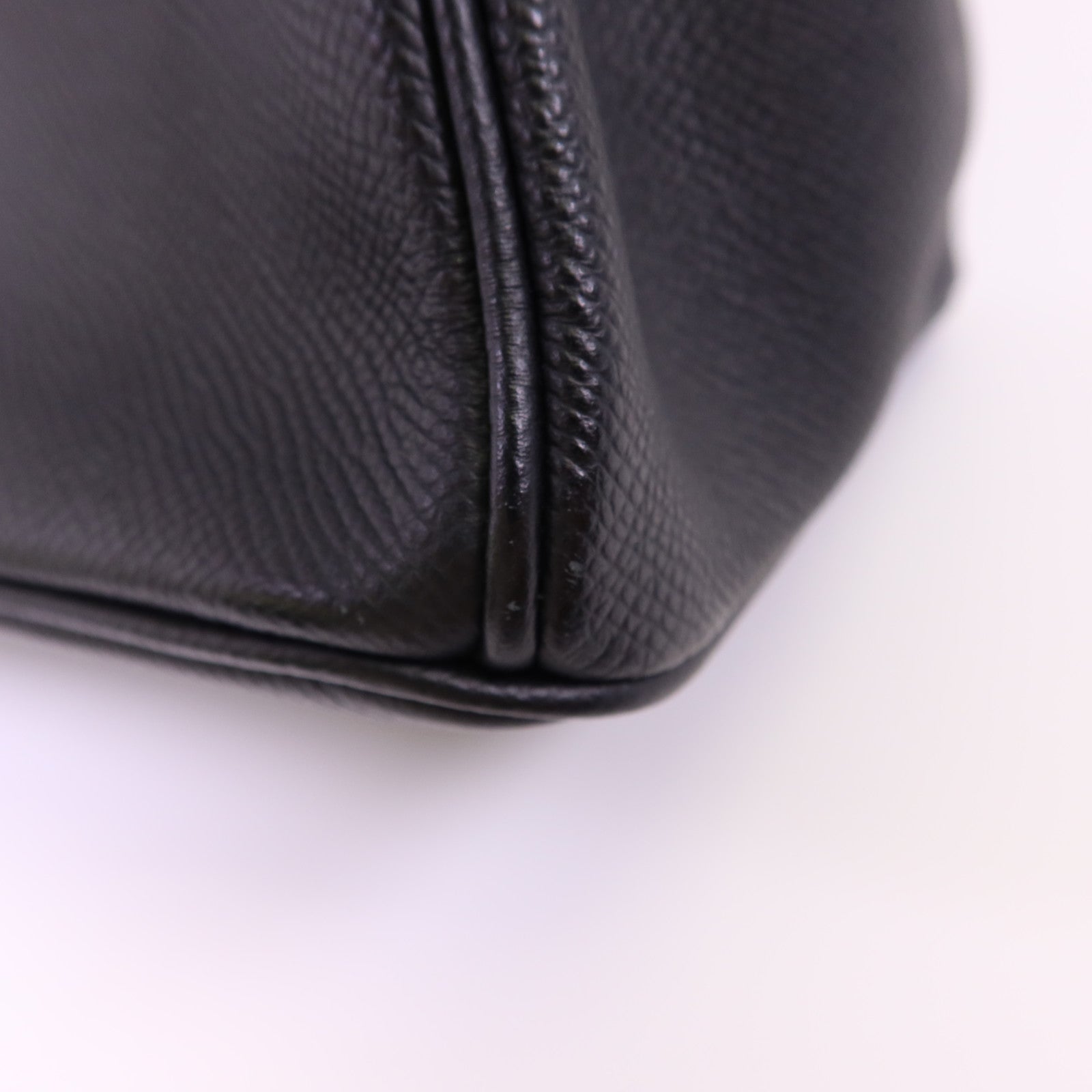 HERMES Epsom皮革Birkin 30金扣手挽袋Noir