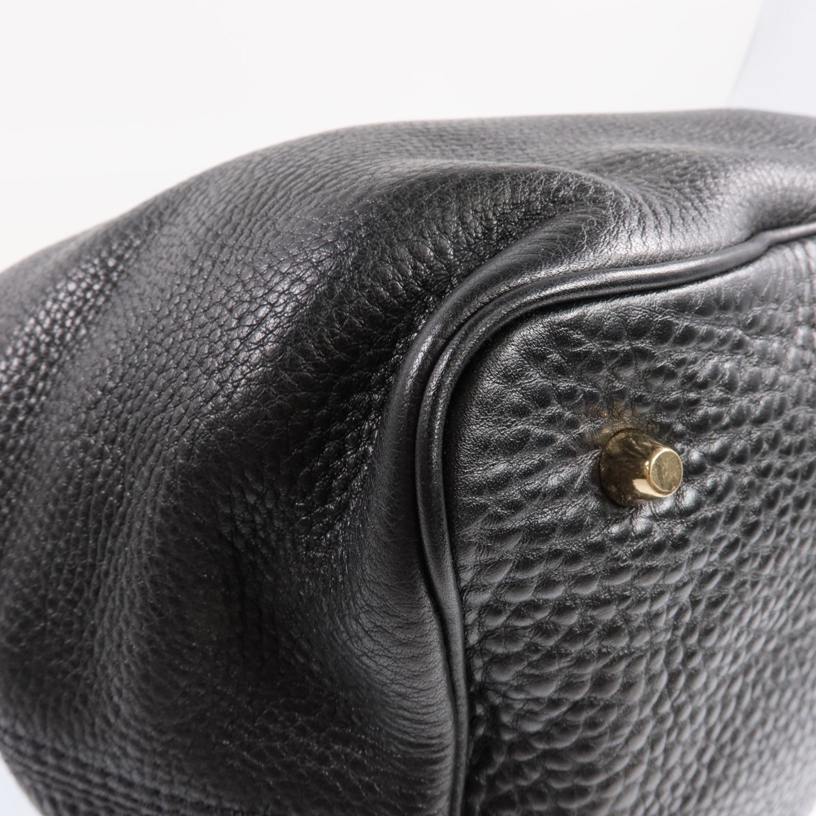 BURBERRY 牛皮皮革Ashby Leather Hobo金扣手挽肩背兩用袋
